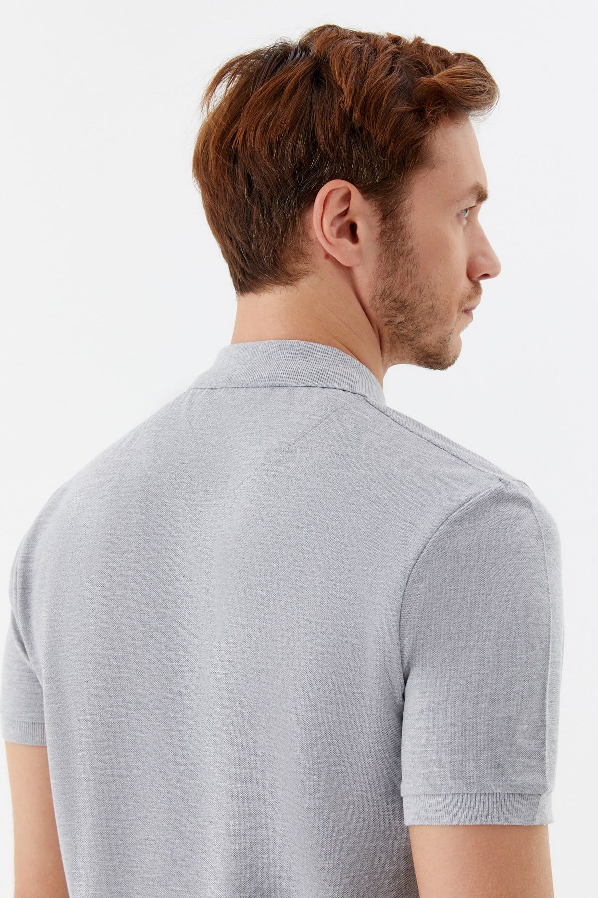 Gri Melanj 30/1 Tek Toplama Pike Polo