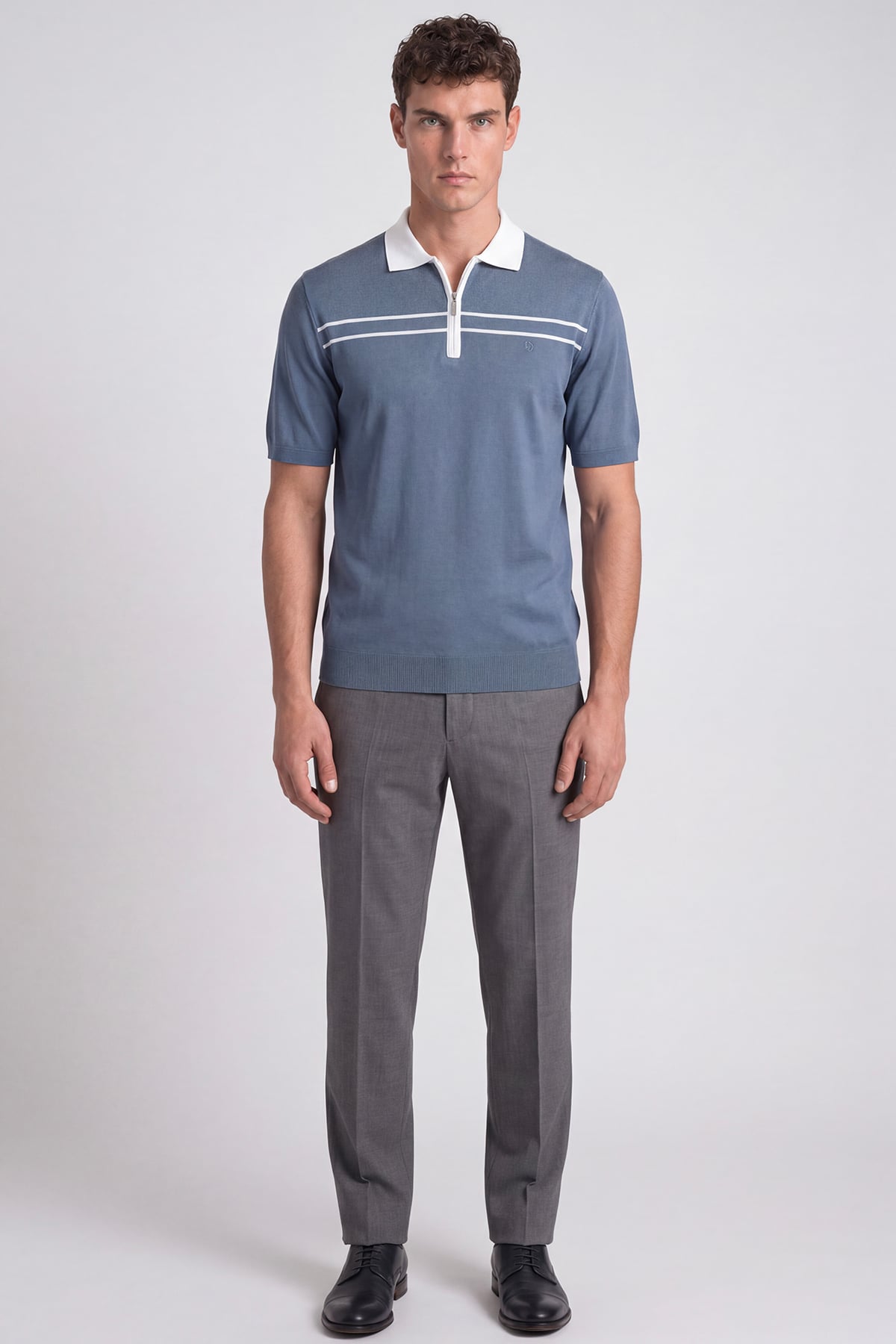 Mavi Regular Fit Polo Yaka Örme Triko T-Shirt