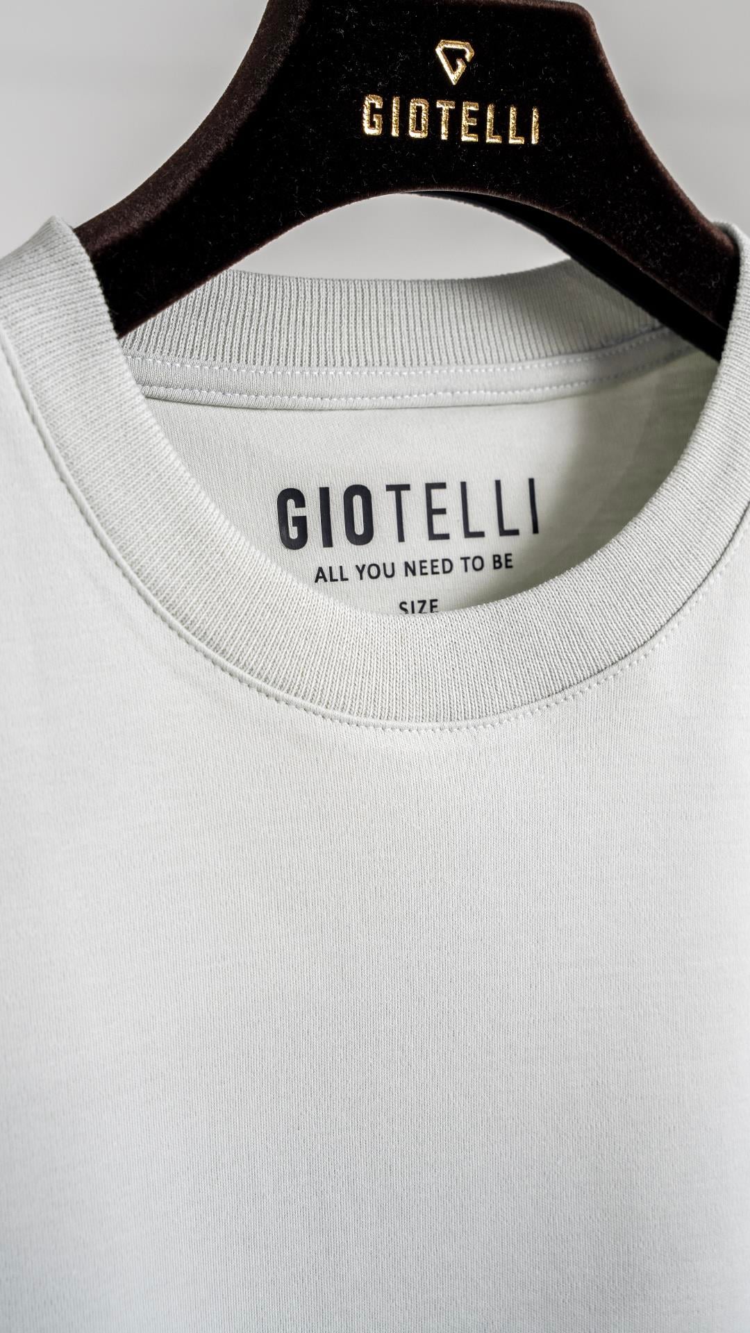 Giotelli Erkek Gri Normal Kesim Regular Fit %100 Pamuk Dokuma Bisiklet Yaka Tişört