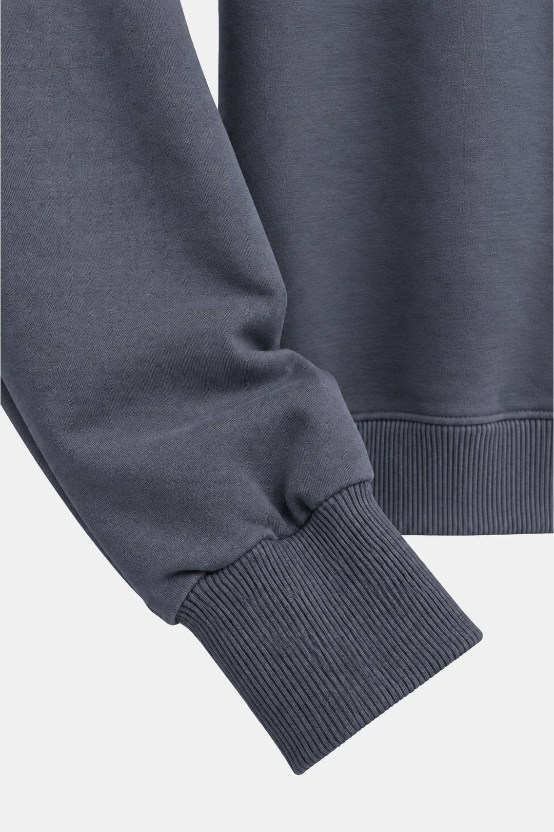 Füme Bisiklet Yaka Basic Erkek Sweatshirt