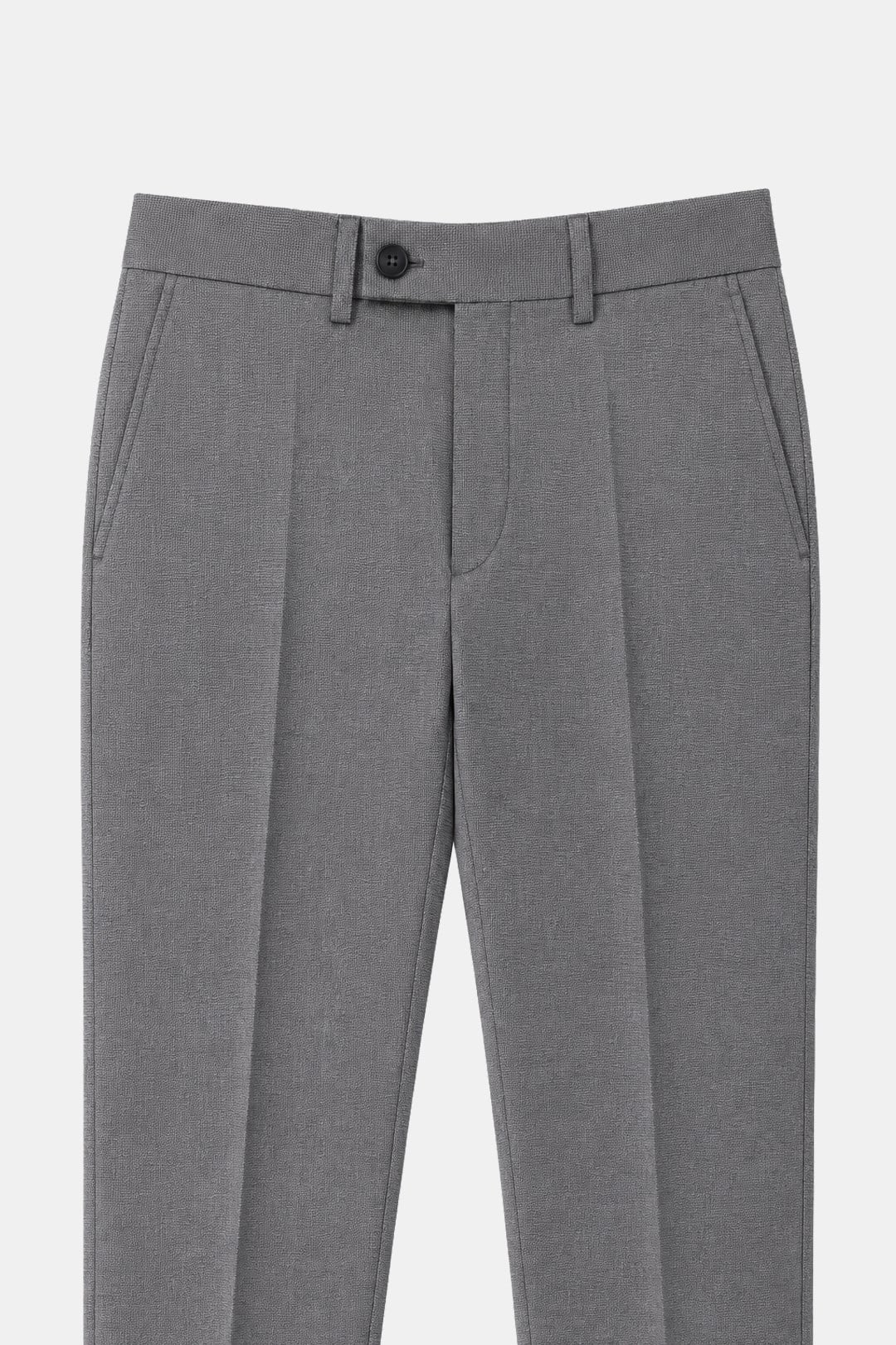Gri Slim Fit Normal Bel 6 Drop Mono Yaka Takım Elbise
