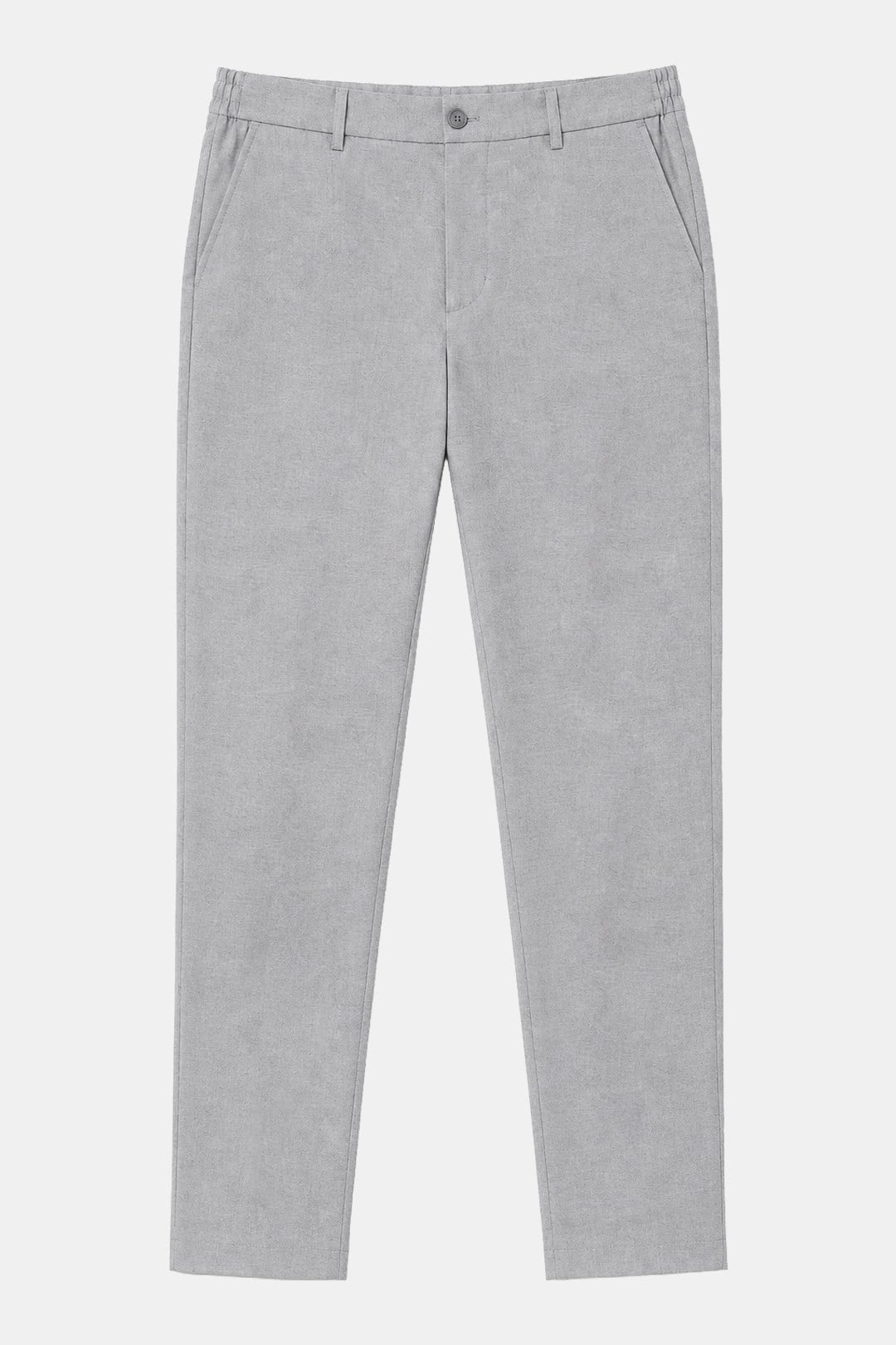 Gri Yanı Lastikli Köprülü Kemerli Slim Fit Jogger Pantolon