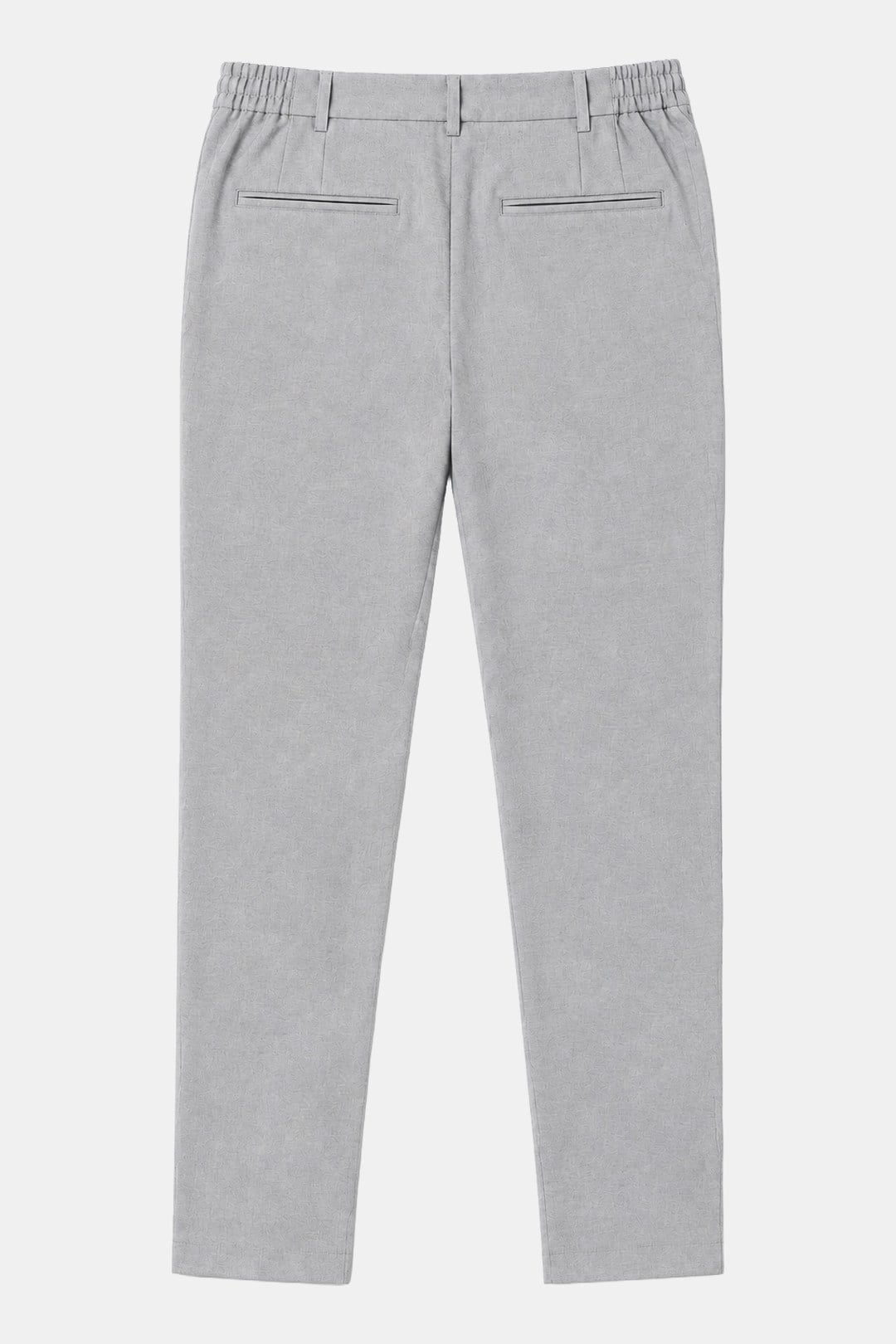 Gri Yanı Lastikli Köprülü Kemerli Slim Fit Jogger Pantolon