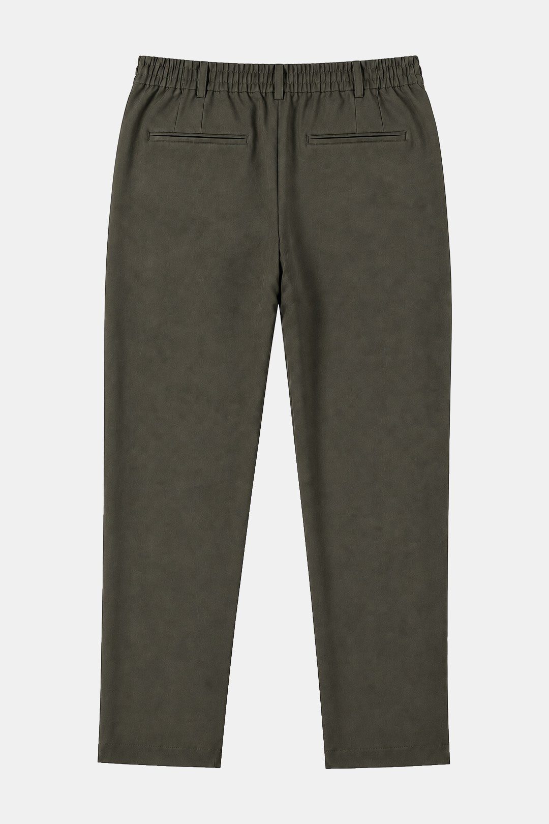 Haki Dokulu Arka Lastikli Köprü Kemerli Bağcıklı Slim Fit Jogger Pantolon