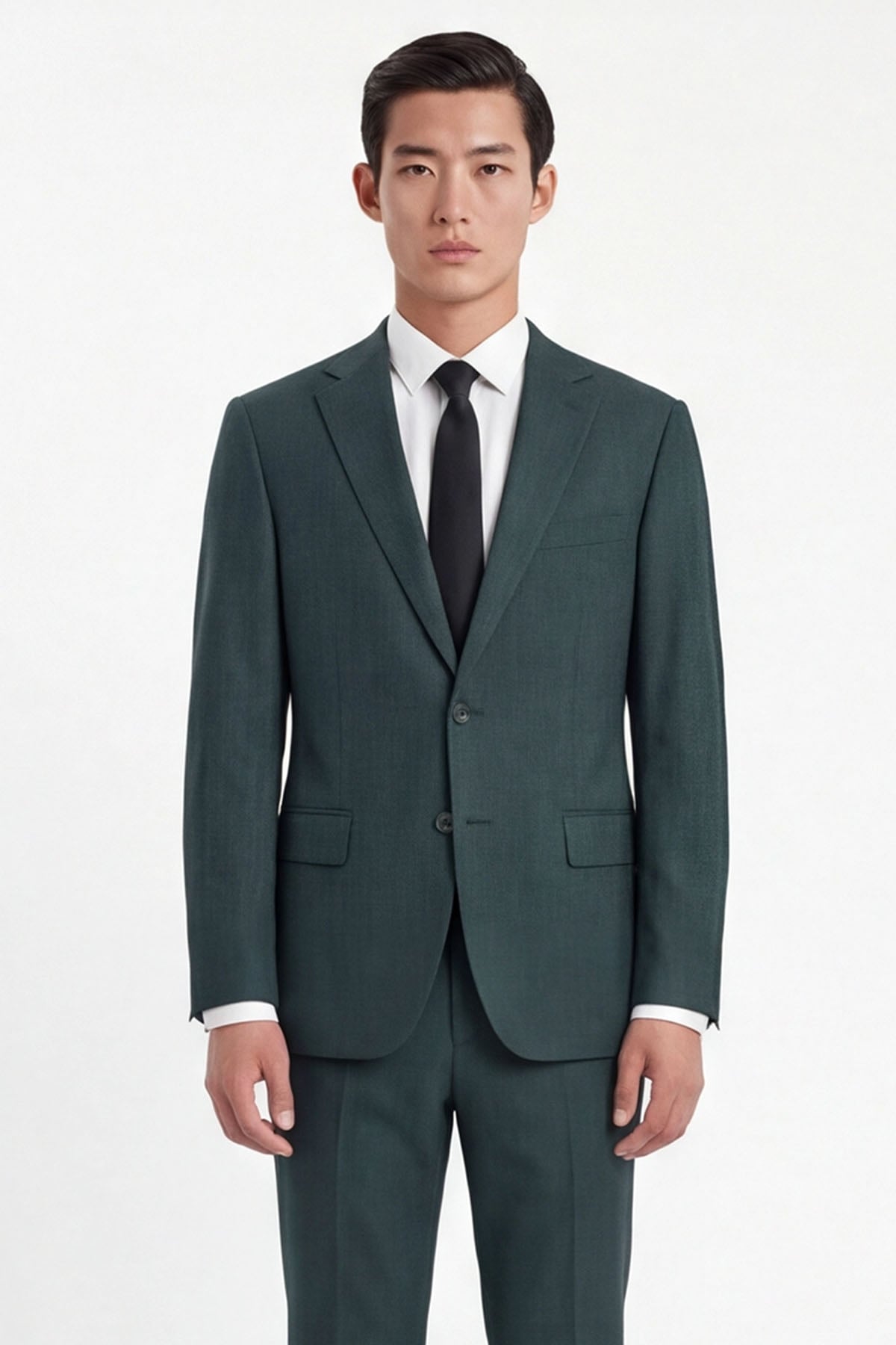 Giotelli Erkek Haki Dar Kesim Slim Fit Pamuklu Dokuma Normal Bel 4 Drop Klasik Takım Elbise