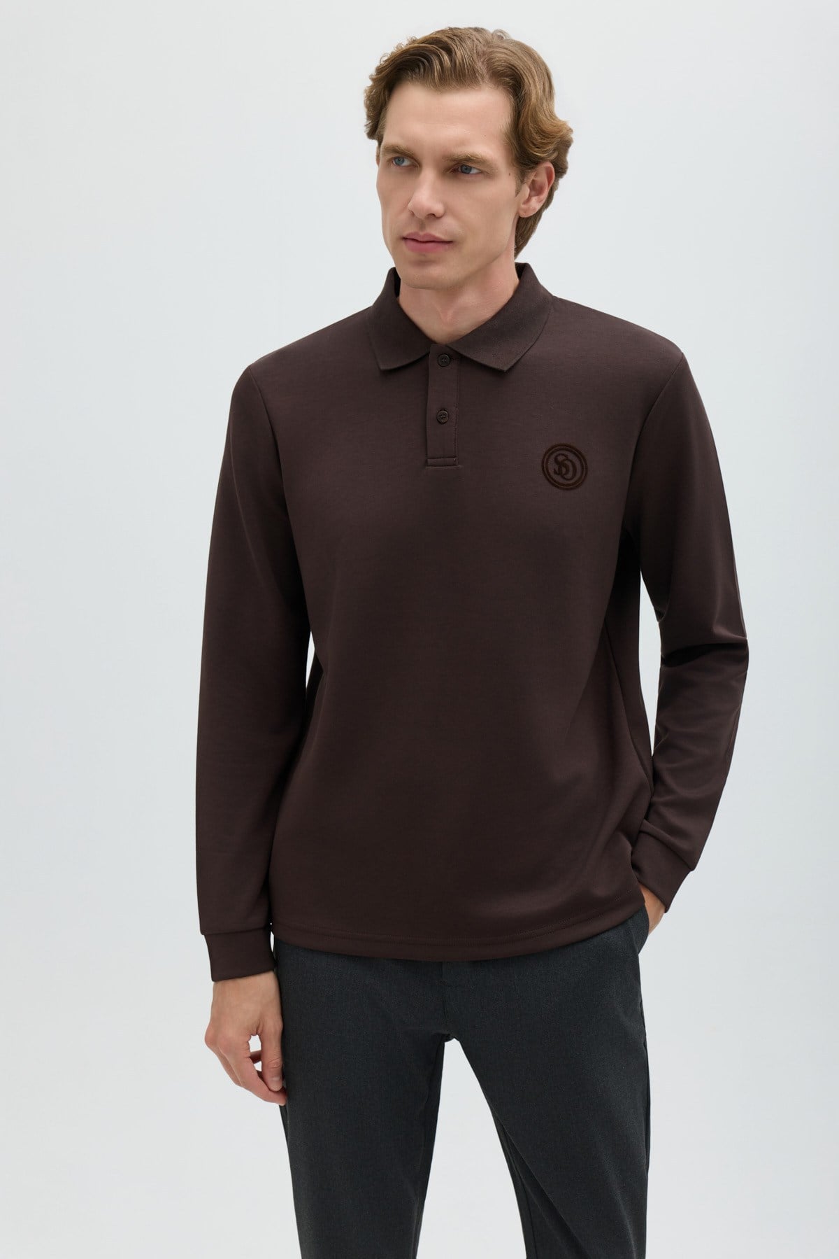 Kahve POLO YAKA SWEAT