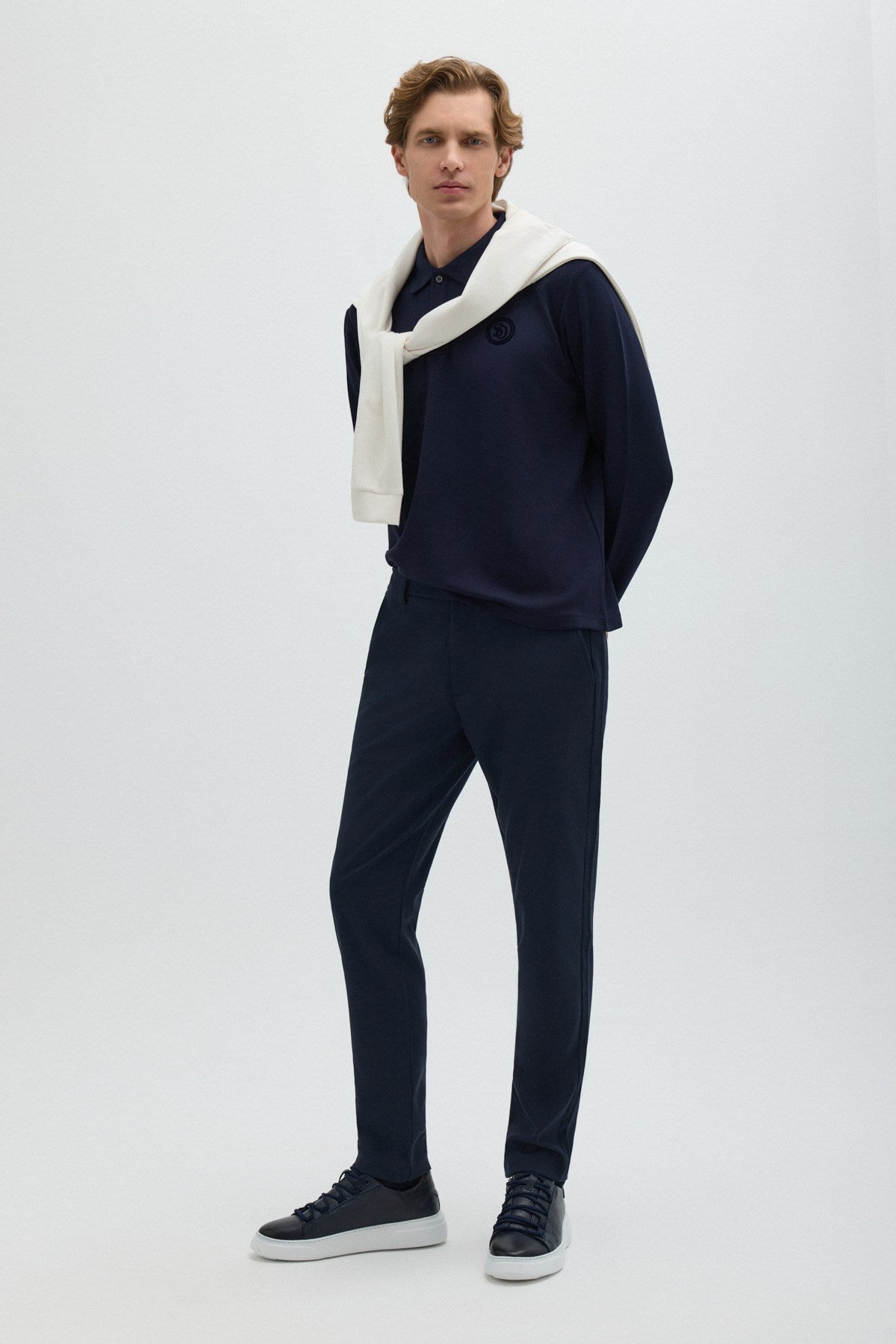 Koyu Lacivert POLO YAKA SWEAT