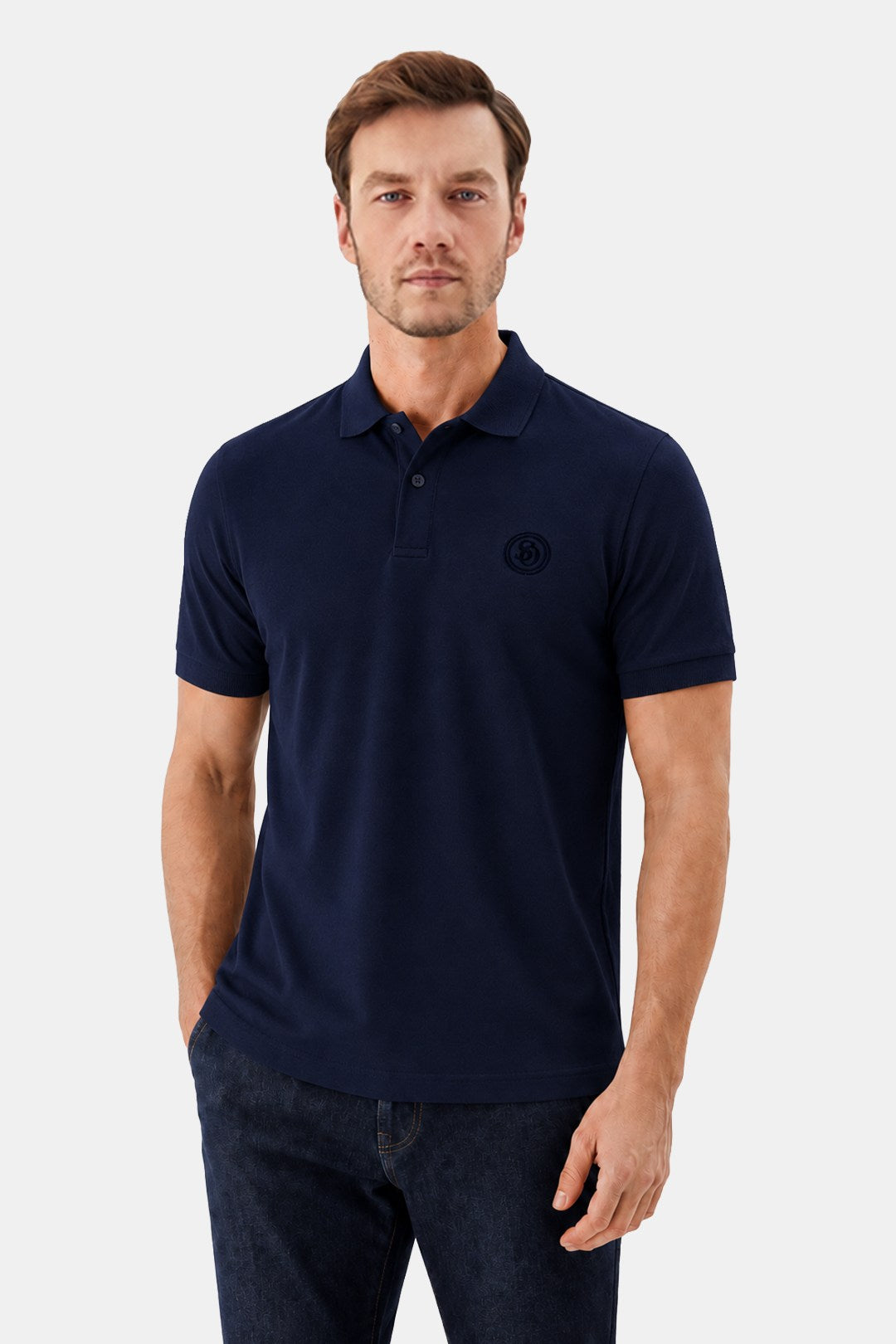 Koyu Lacivert POLO YAKA TİŞÖRT