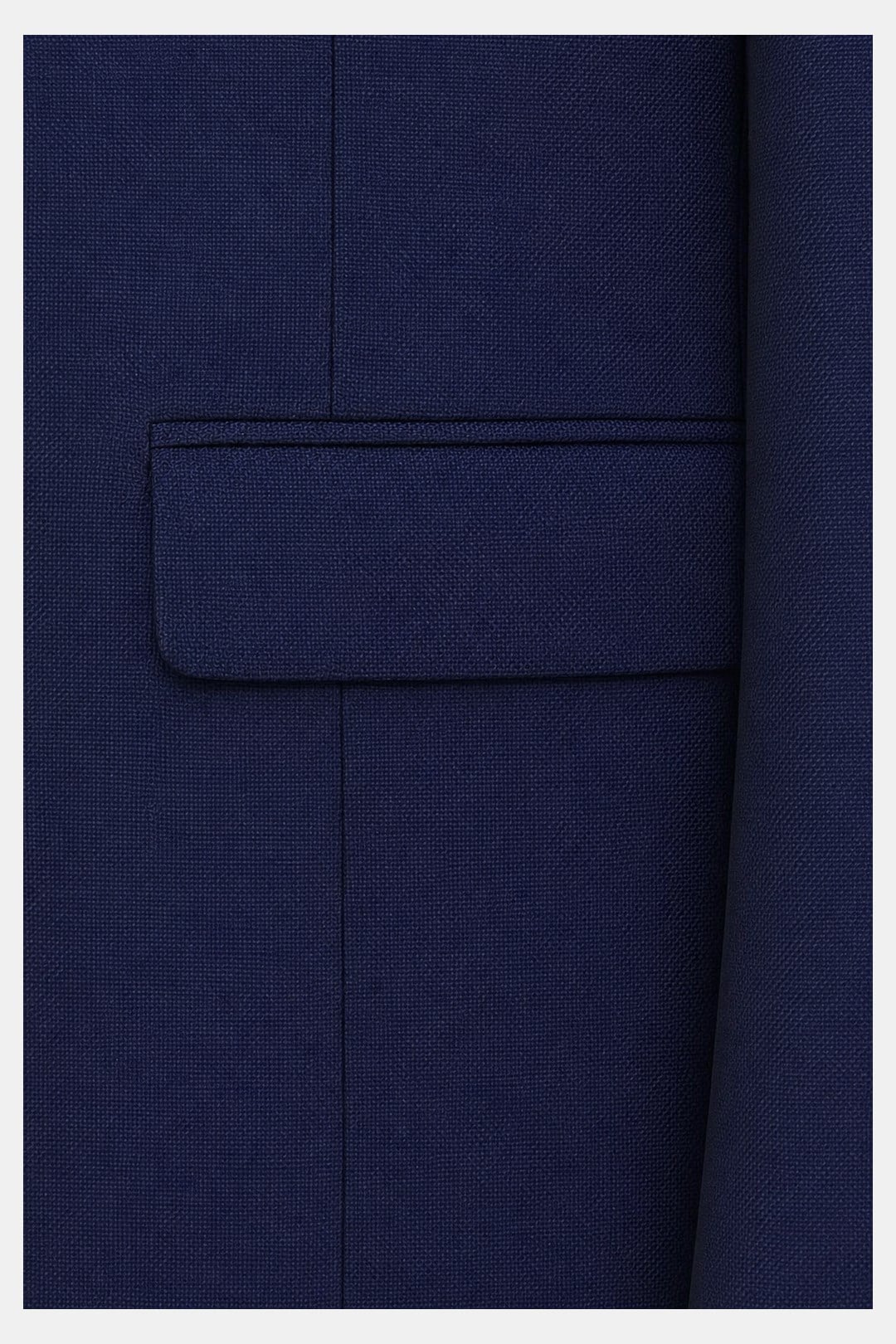 Lacivert Slim Fit Normal Bel 6 Drop Mono Yaka Takım Elbise