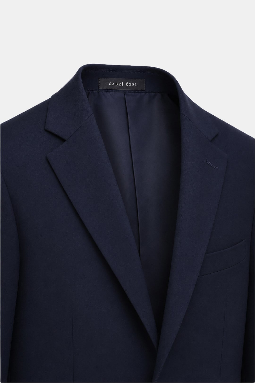 Lacivert Slim Fit Düz Paça 6 Drop Mono Yaka Klasik Takım Elbise