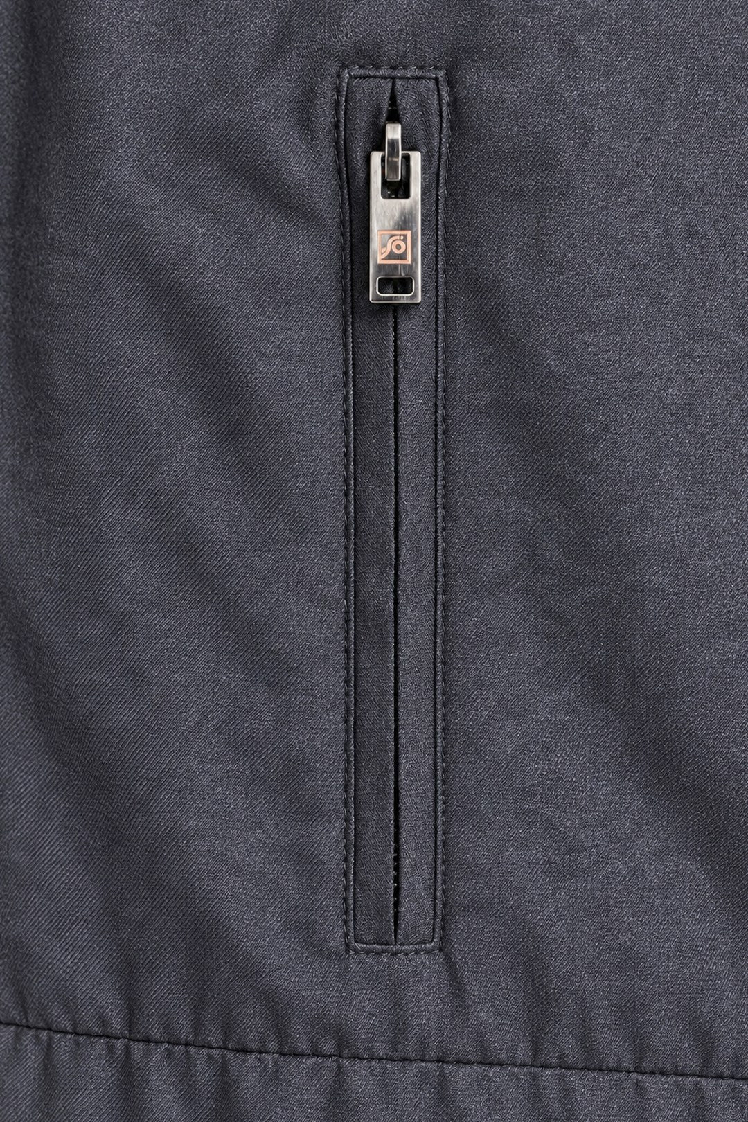Erkek Antrasit Rahat Kesim Comfort Fit Dokuma Yan Cep Dik Yaka Fermuarlı Mont