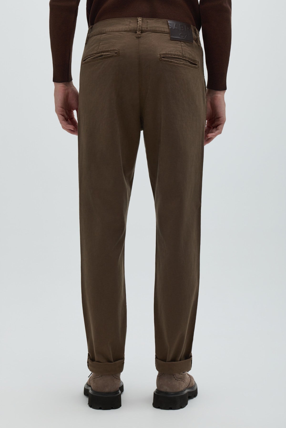 Orta Kahve Denim Regular Fit Erkek Pantolon