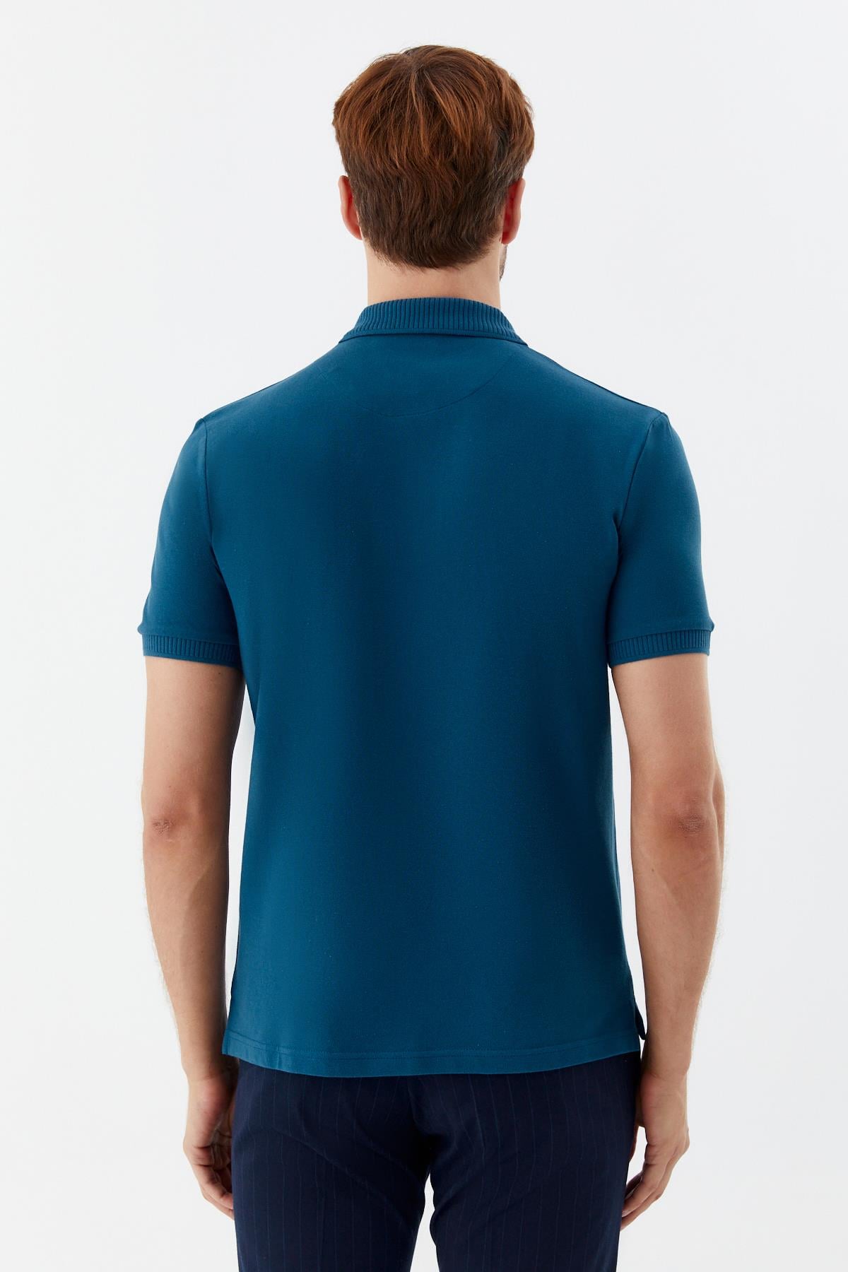 Erkek Parlament Dar Kesim Slim Fit %100 Pamuk Pike Polo Yaka Tişört