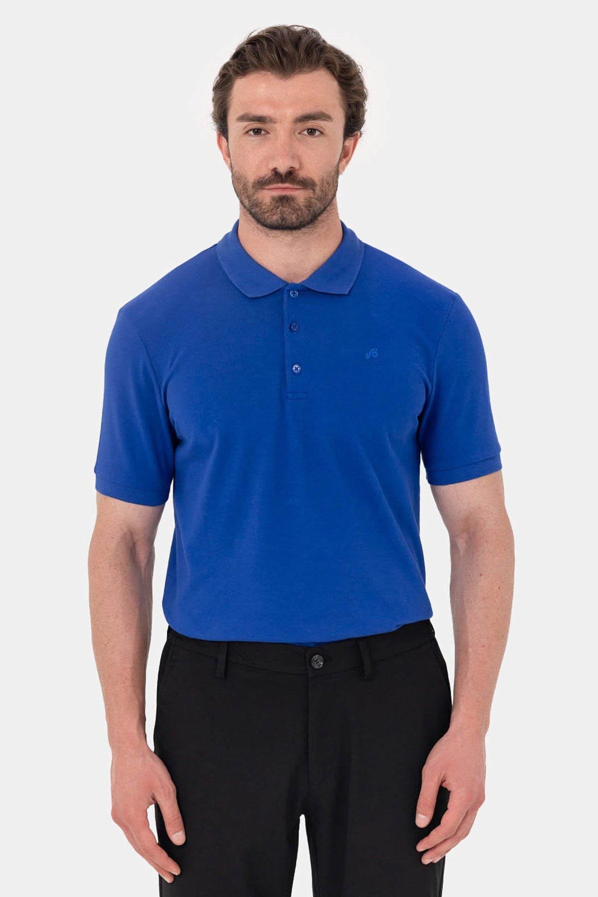 Saks %100 Pamuk Regular Fit Klasik Polo Yaka T-Shirt