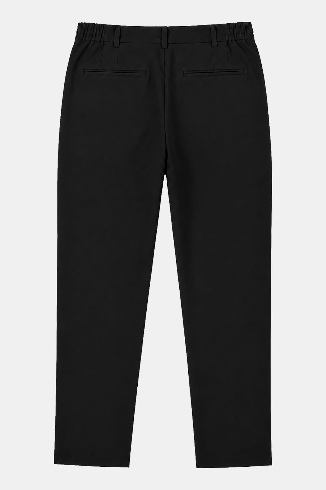 Siyah Slim Fit Bel Bağcıklı Paraşüt Pantolon