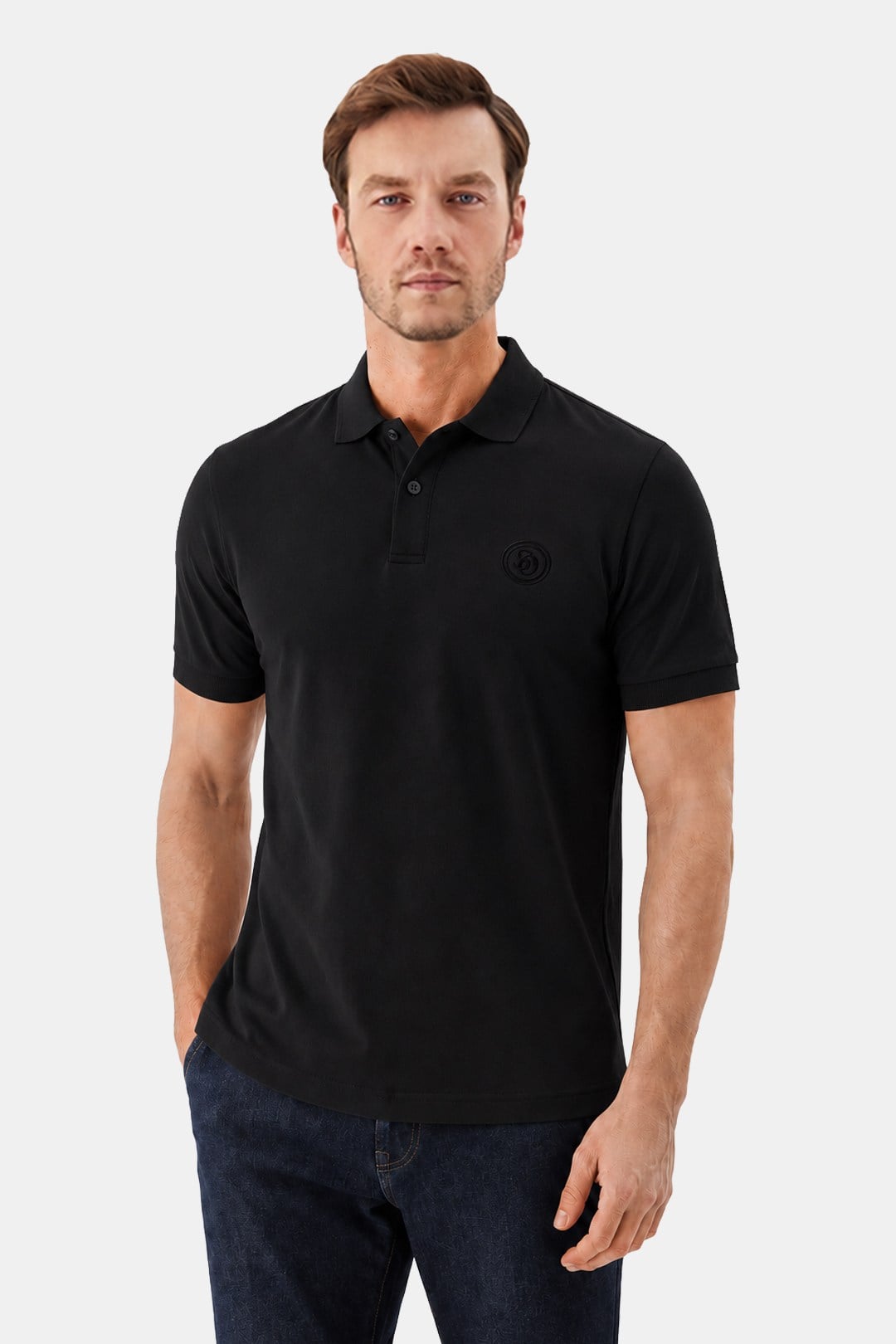 Siyah POLO YAKA TİŞÖRT