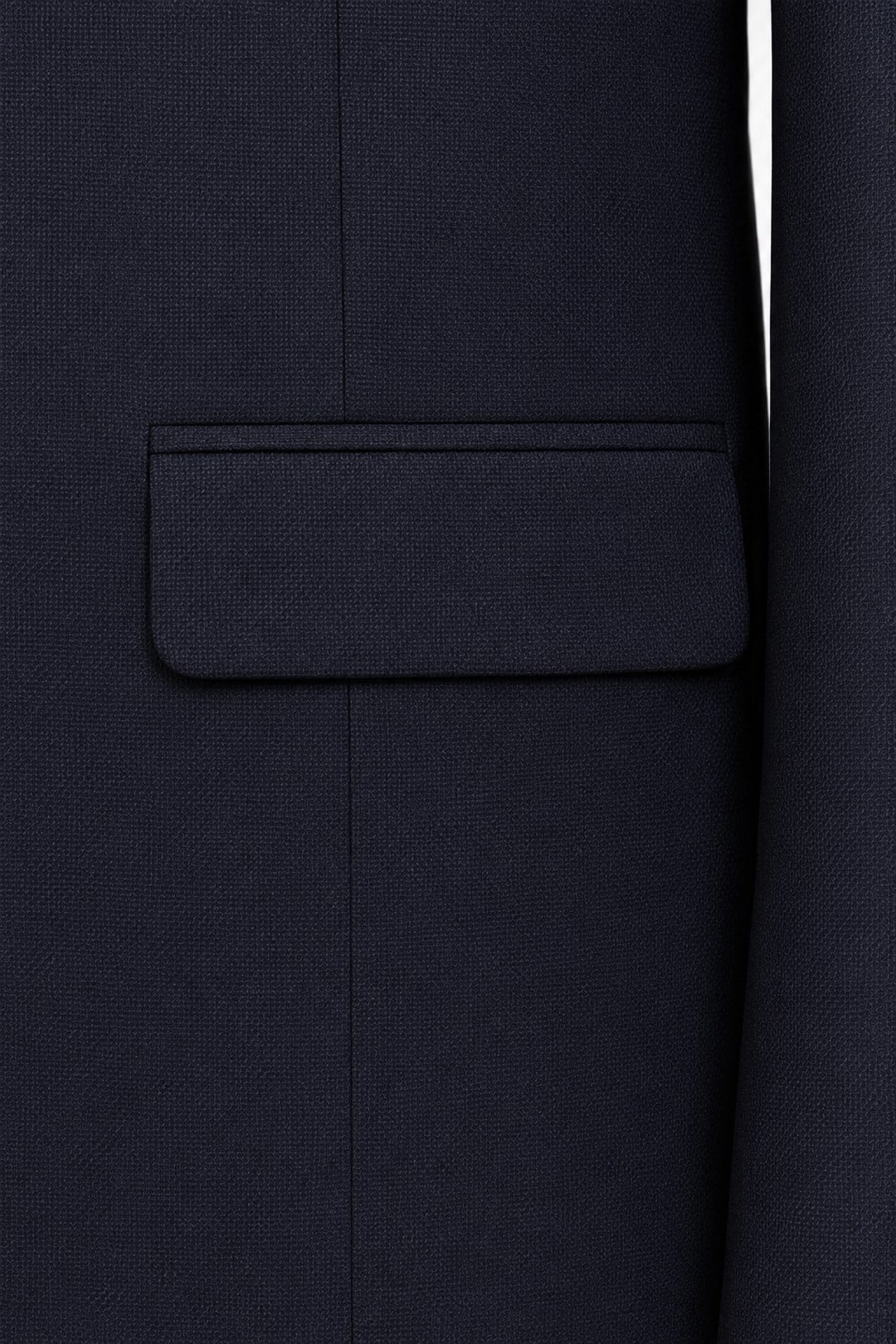 Siyah Slim Fit Normal Bel 6 Drop Mono Yaka Takım Elbise