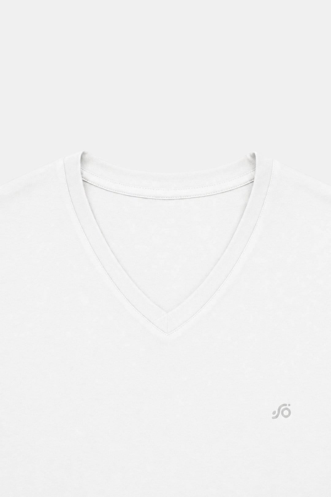 T-Shirt V Yaka Beyaz