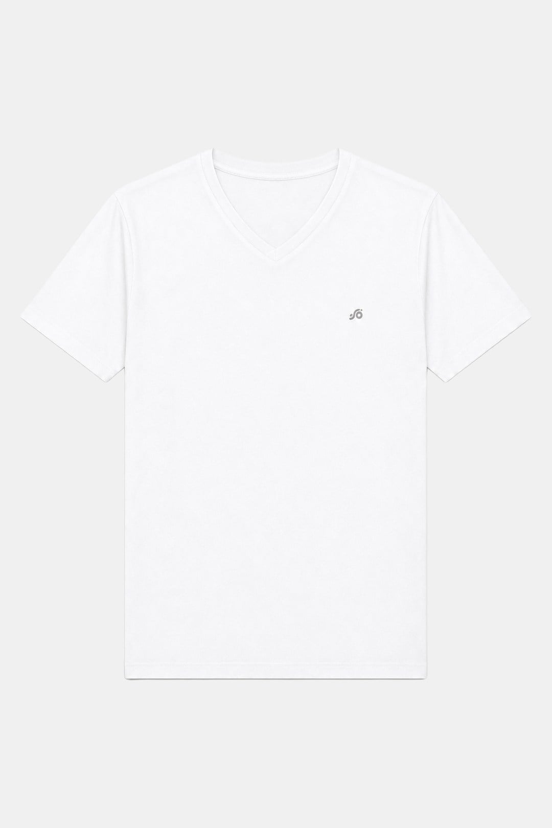 T-Shirt V Yaka Beyaz