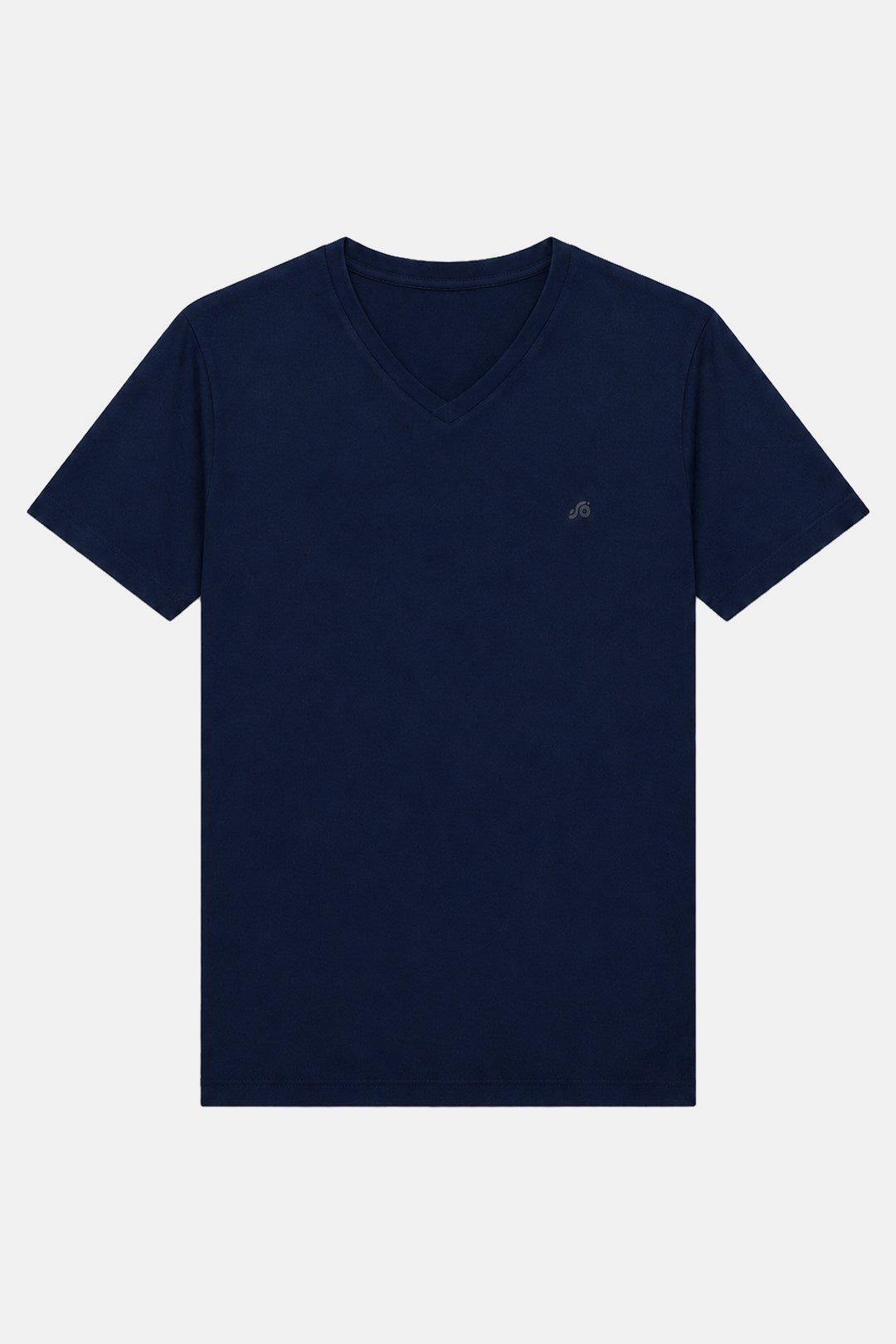 T-Shirt V Yaka Lacivert