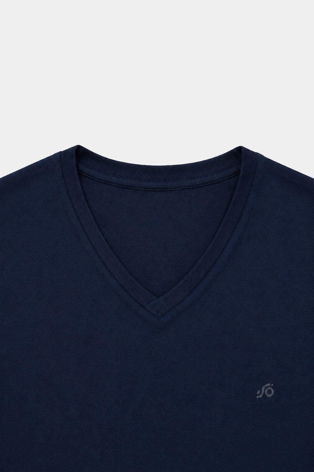 T-Shirt V Yaka Lacivert