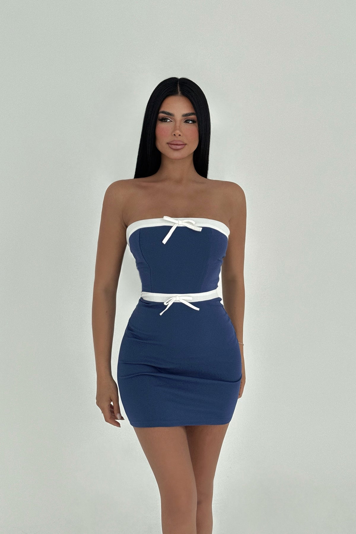 Saks Nava Mini Elbise ATE-2488