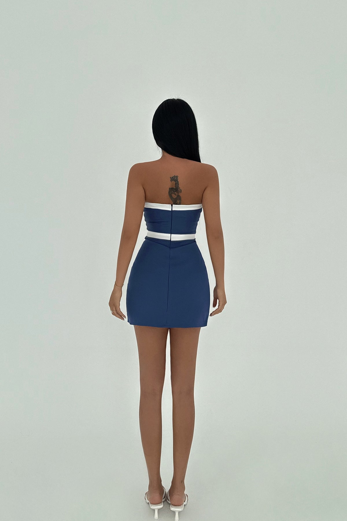 Saks Nava Mini Elbise ATE-2488