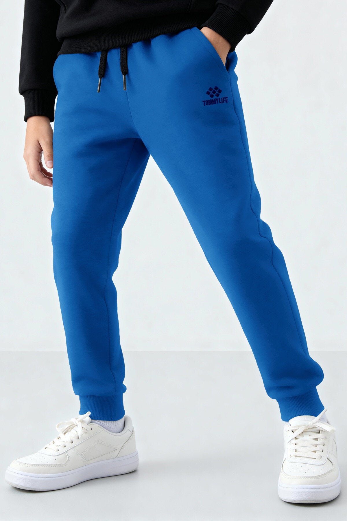 Saks Standart Fit Manşetli İnce Erkek Çocuk Eşofman Alt - 11205