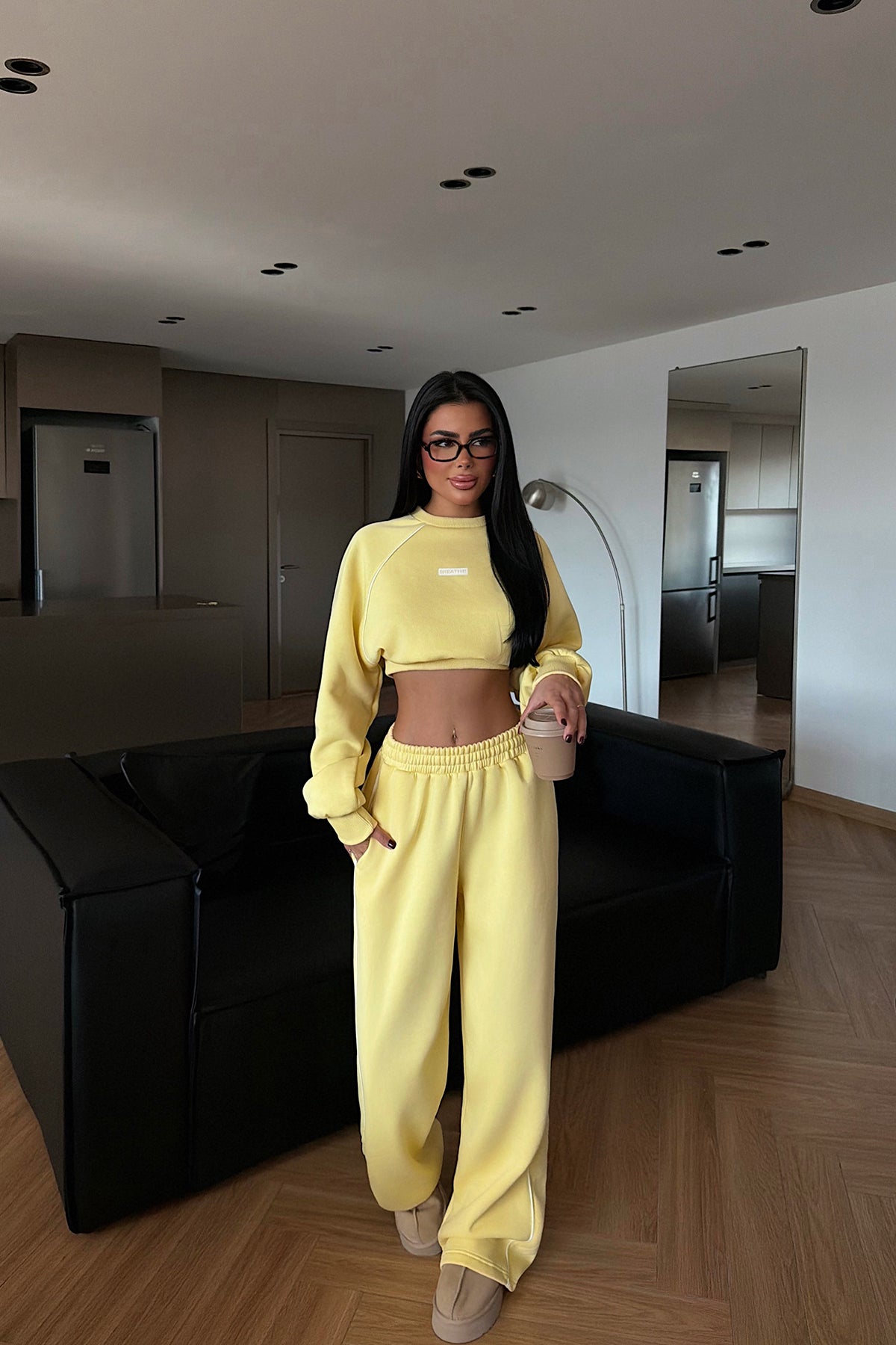 Sarı Breathe Eşofman Takımı ATE-3842