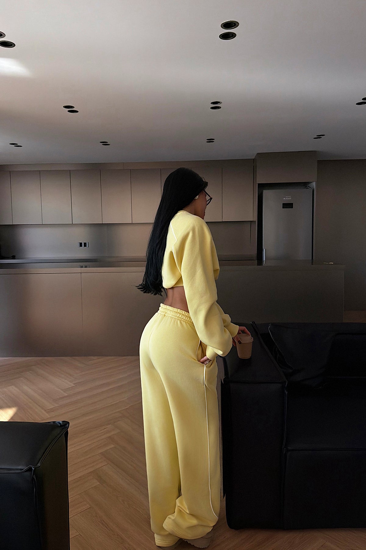 Sarı Breathe Eşofman Takımı ATE-3842