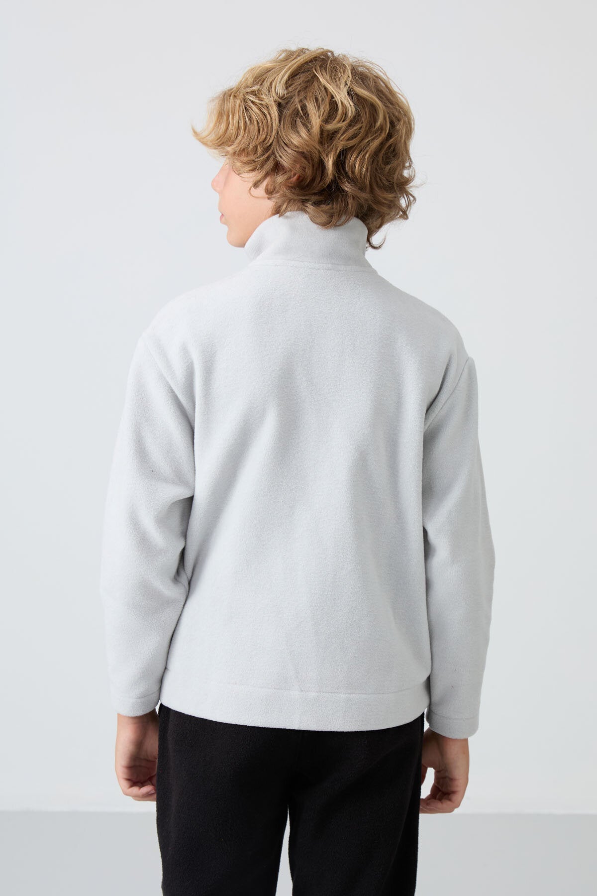 Standart Fit 2'li Paket Çam Yeşili-Taş Erkek Çocuk Polar Sweatshirt - 11221