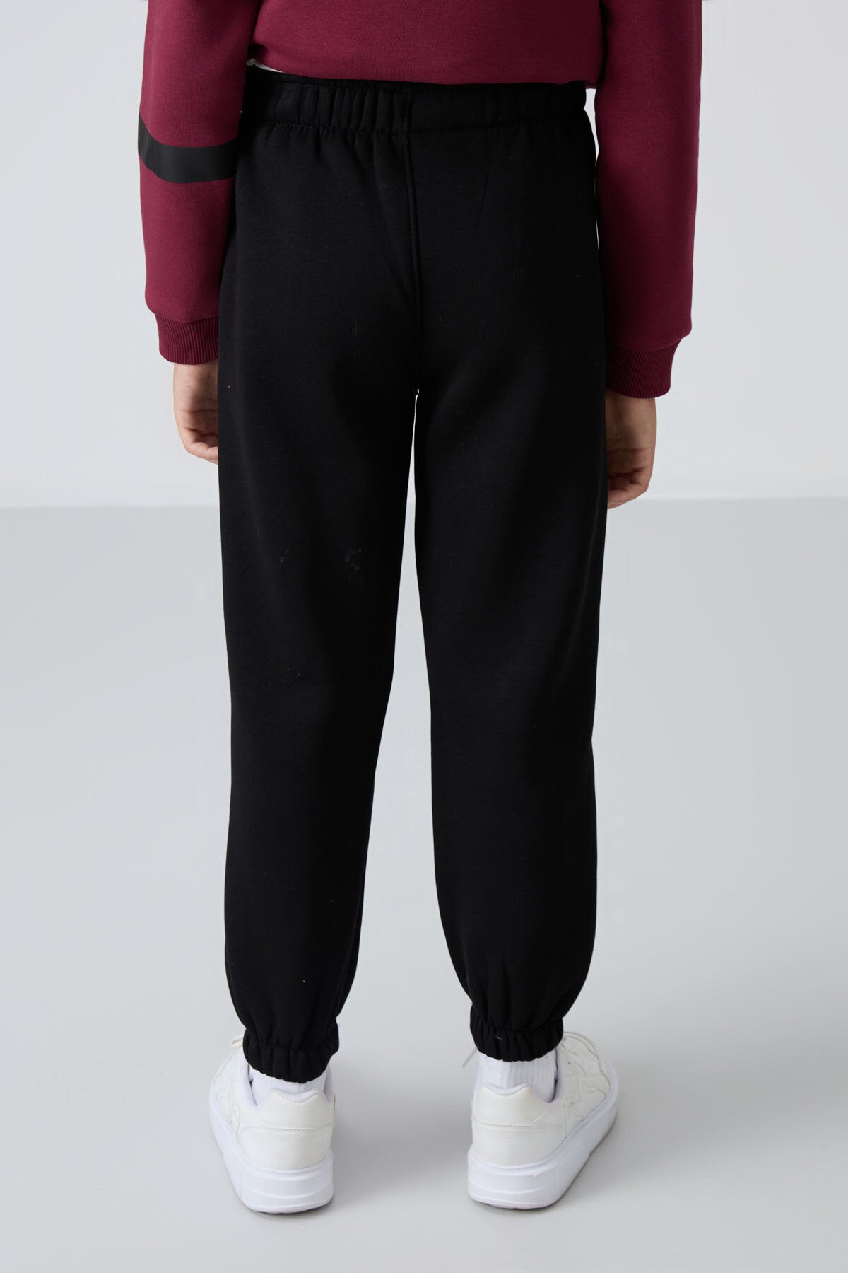 Standart Fit Basic 2'li Paket Siyah-Çam Yeşili Erkek Çocuk Eşofman Alt - 11225