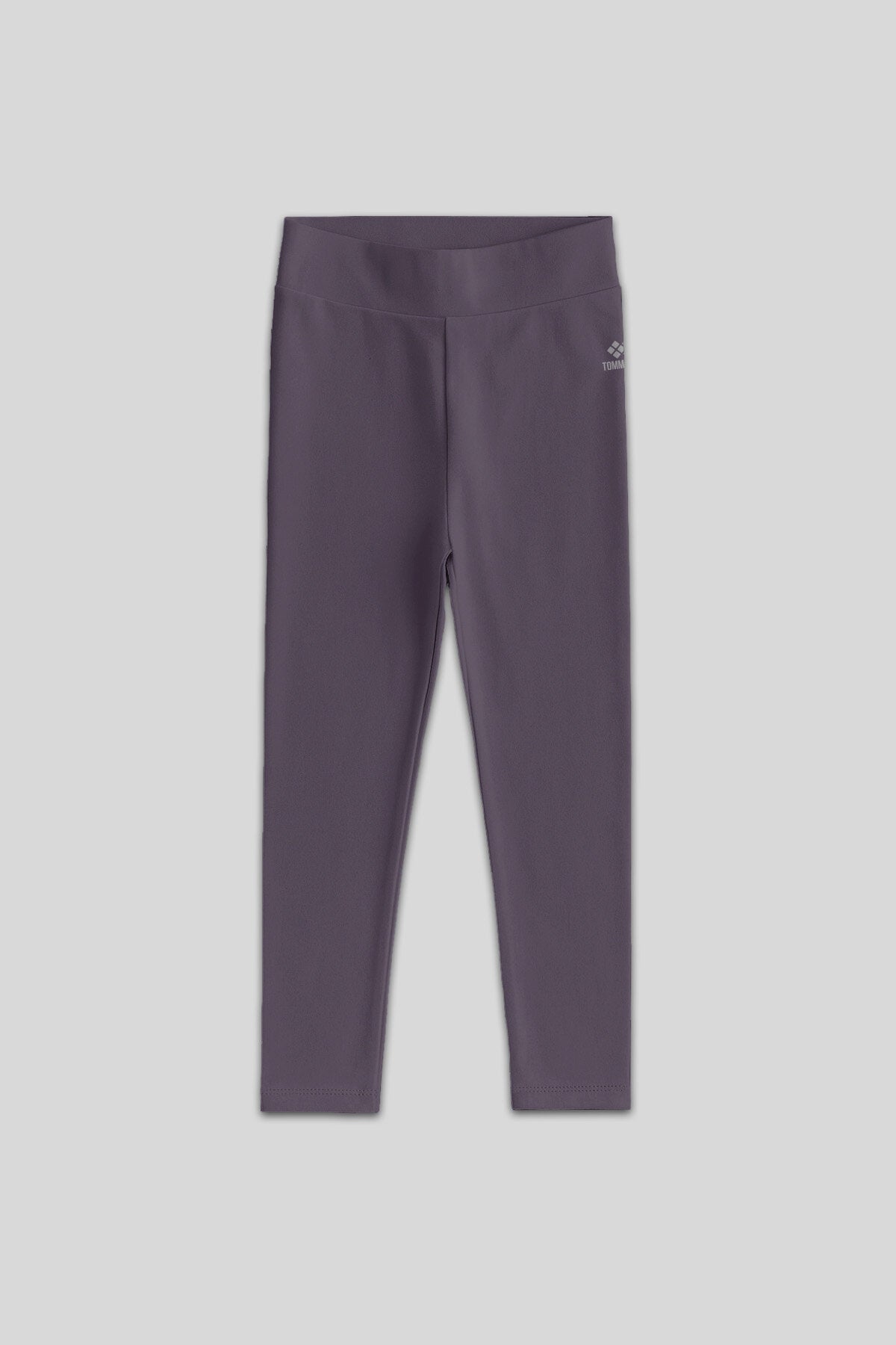 Standart Fit Basic 3'lü Paket Eflatun-Koyu Bej-Kahverengi Kız Çocuk Tayt - 75047
