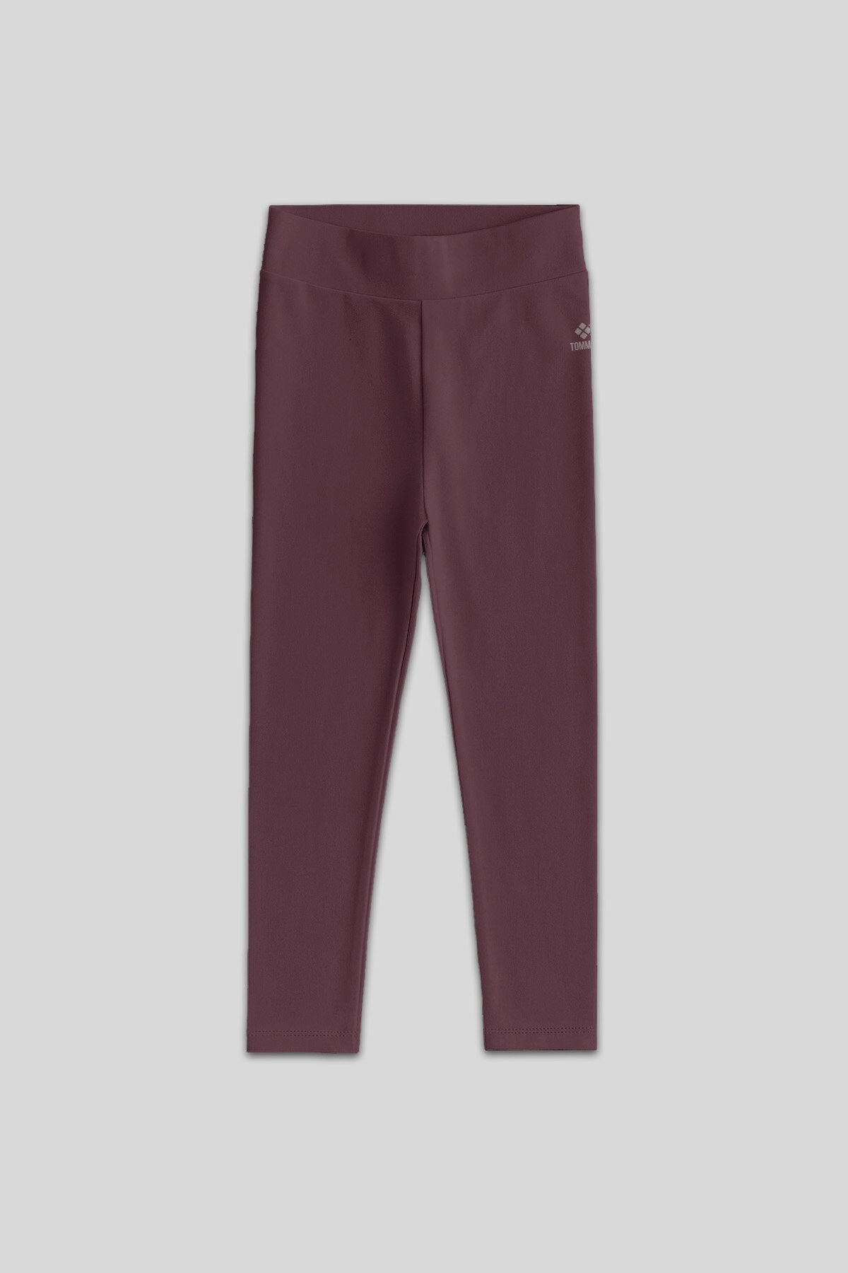 Standart Fit Basic 3'lü Paket Eflatun-Koyu Bej-Kahverengi Kız Çocuk Tayt - 75047
