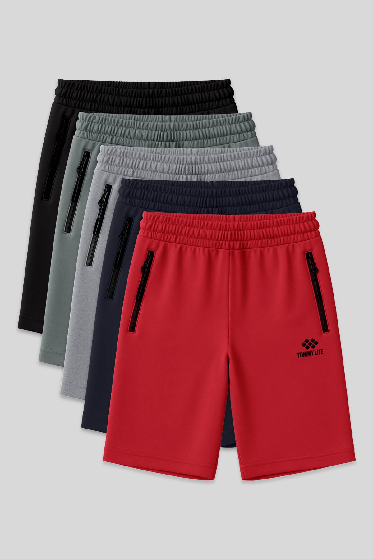 Standart Fit Basic 5'li Paket Erkek Şort - 81136