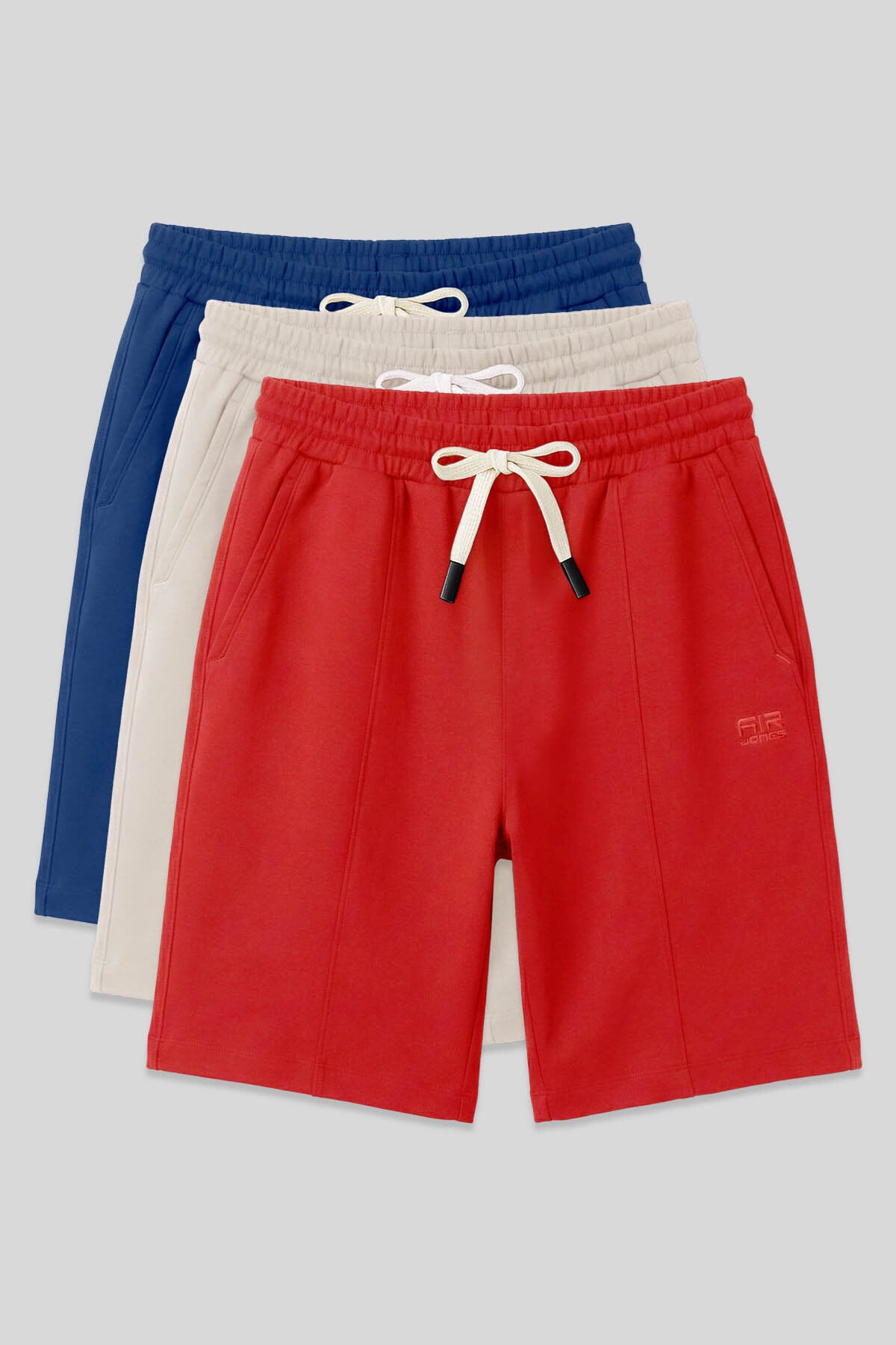 Standart Fit Basic 3'lü Paket Parlament-Bej-Fiesta Erkek Şort - 81277