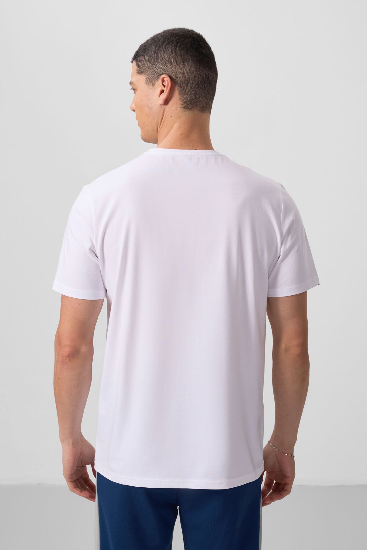 Standart Fit Basic O Yaka 3'lü Paket Beyaz Erkek T-Shirt 87911
