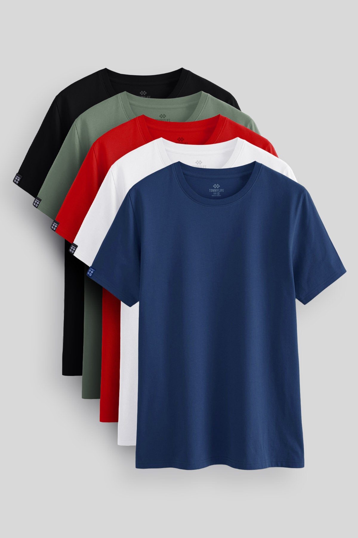 Standart Fit Basic O Yaka 5'li Paket Erkek T-Shirt - 87911