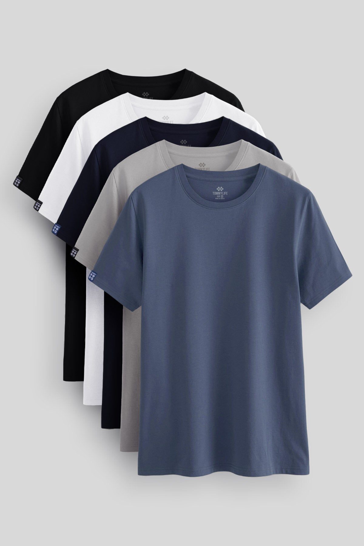 Standart Fit Basic O Yaka 5'li Paket Erkek T-Shirt - 87911