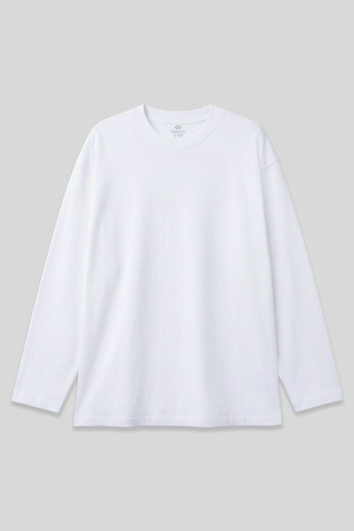 Basic O Yaka Büyük Beden 3'lü Paket Beyaz Erkek T-Shirt - 88107