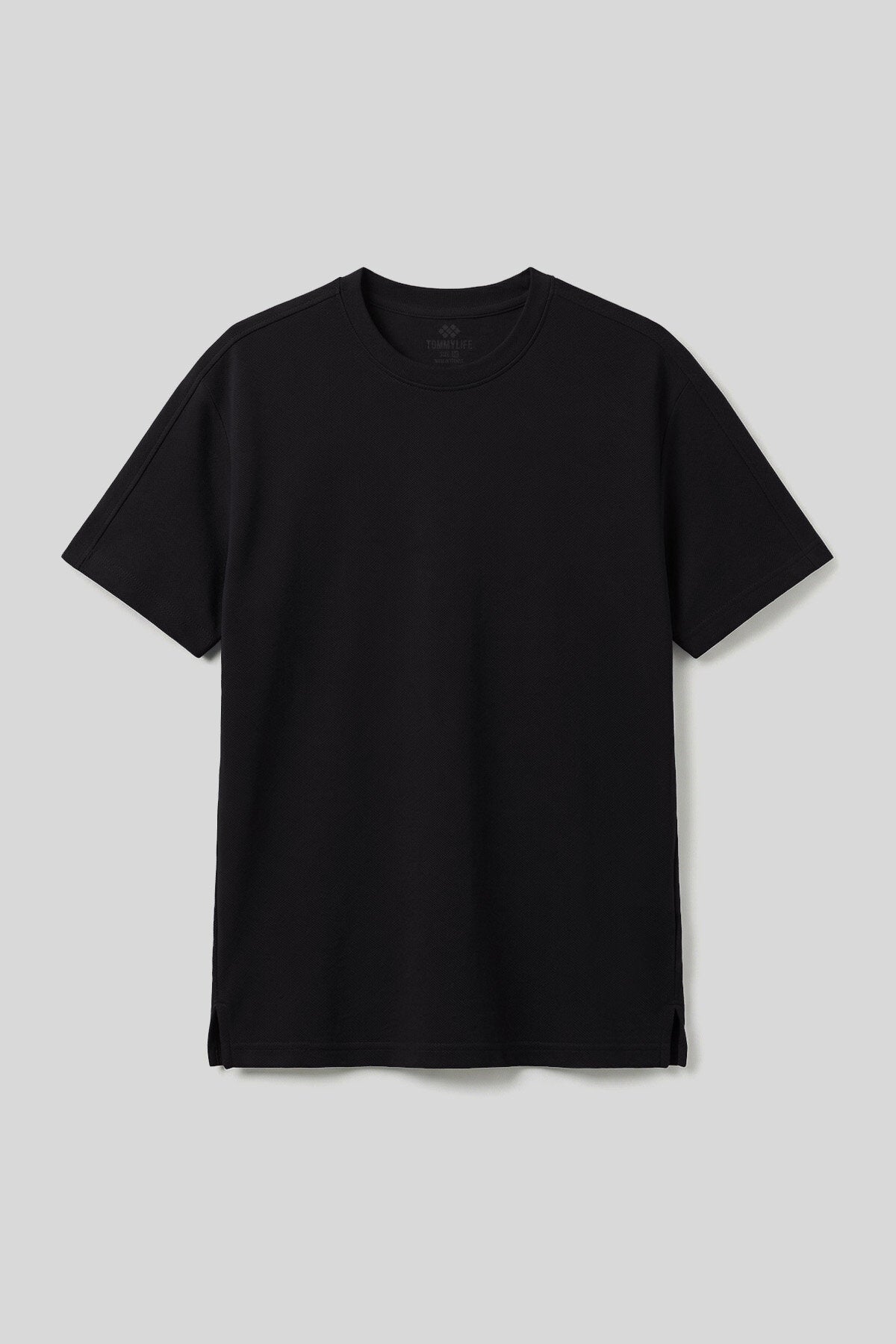 Rahat Form O Yaka 2'li Paket Siyah Erkek T-Shirt - 88495