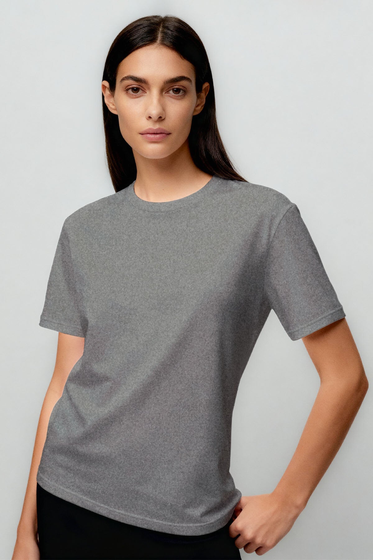 Standart Fit Basic O Yaka 5'li Paket Kadın T-Shirt - 97311