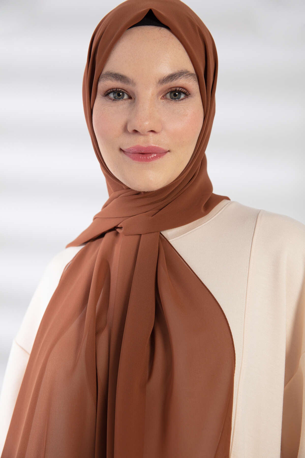 Şifon Şal - Fındık