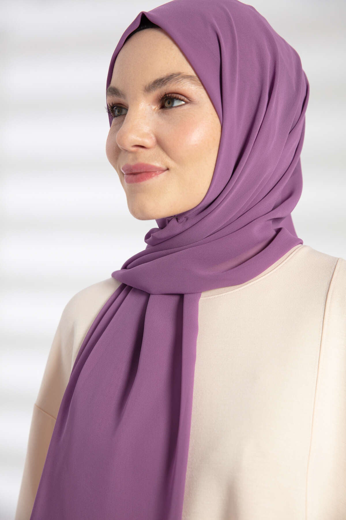 Şifon Şal - Lavanta