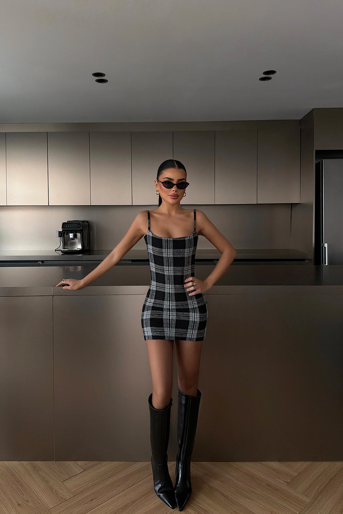 Siyah Hazely Mini Elbise ATE-4253