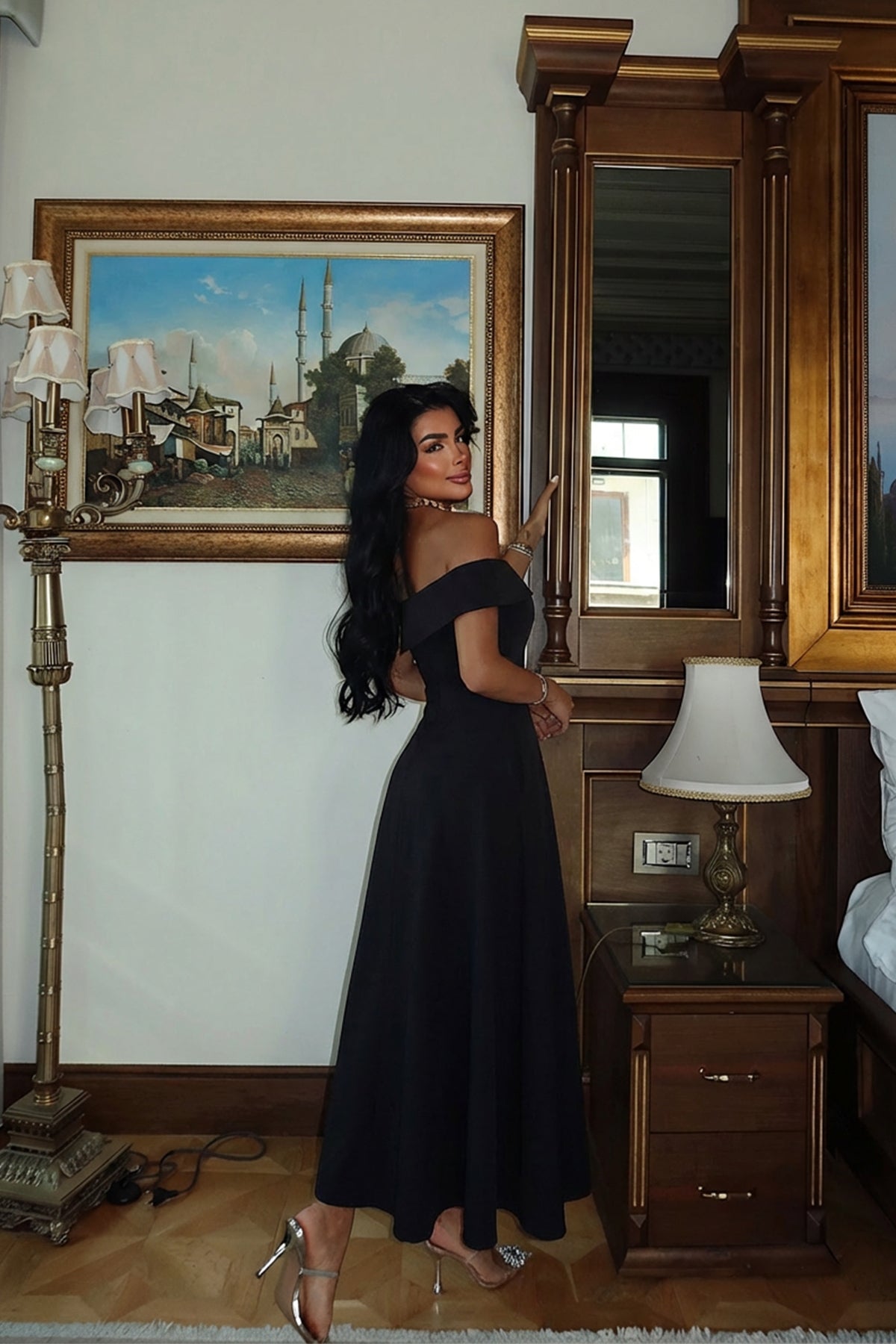 Siyah Creil Elbise ATE-2922