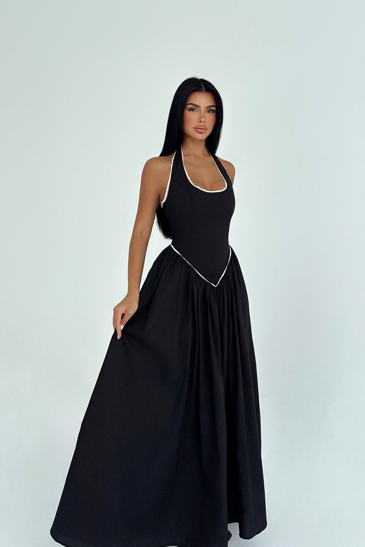 Siyah Neyela Elbise ATE-3460