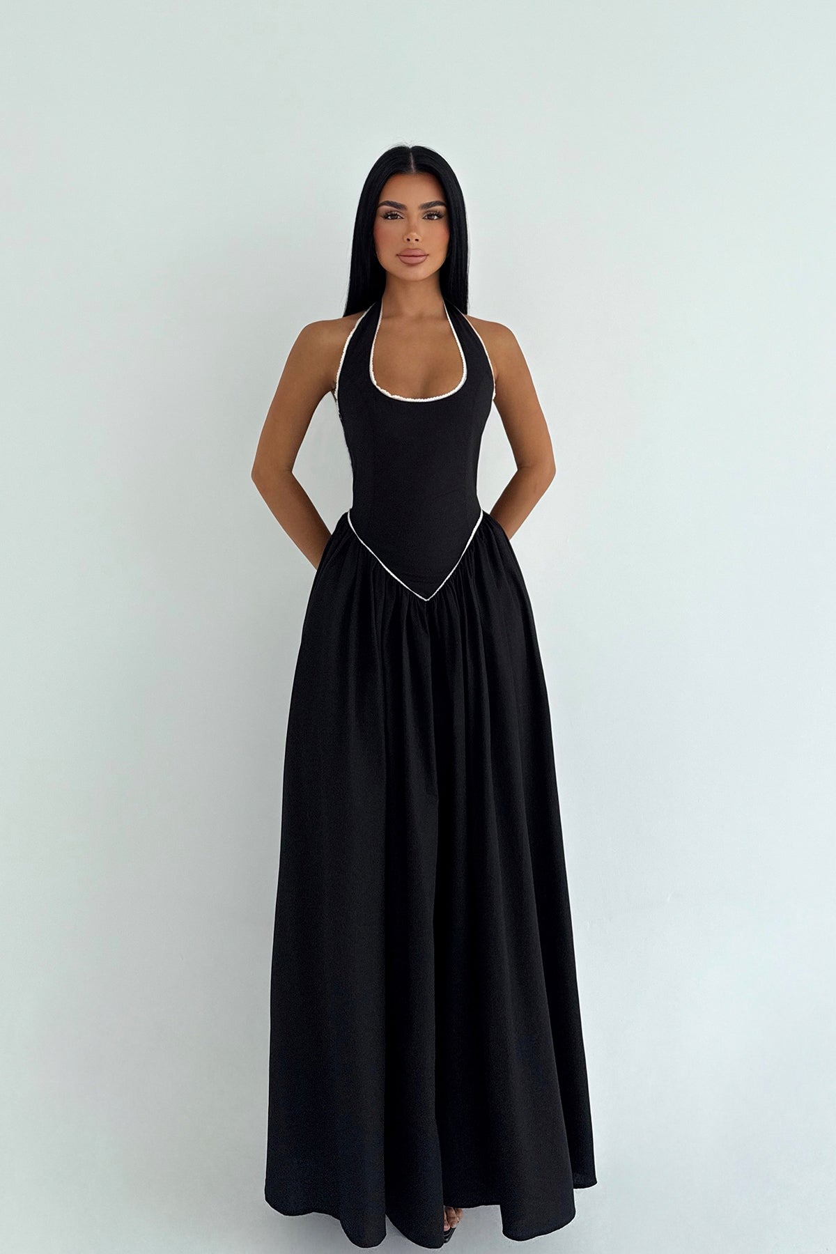 Siyah Neyela Elbise ATE-3460