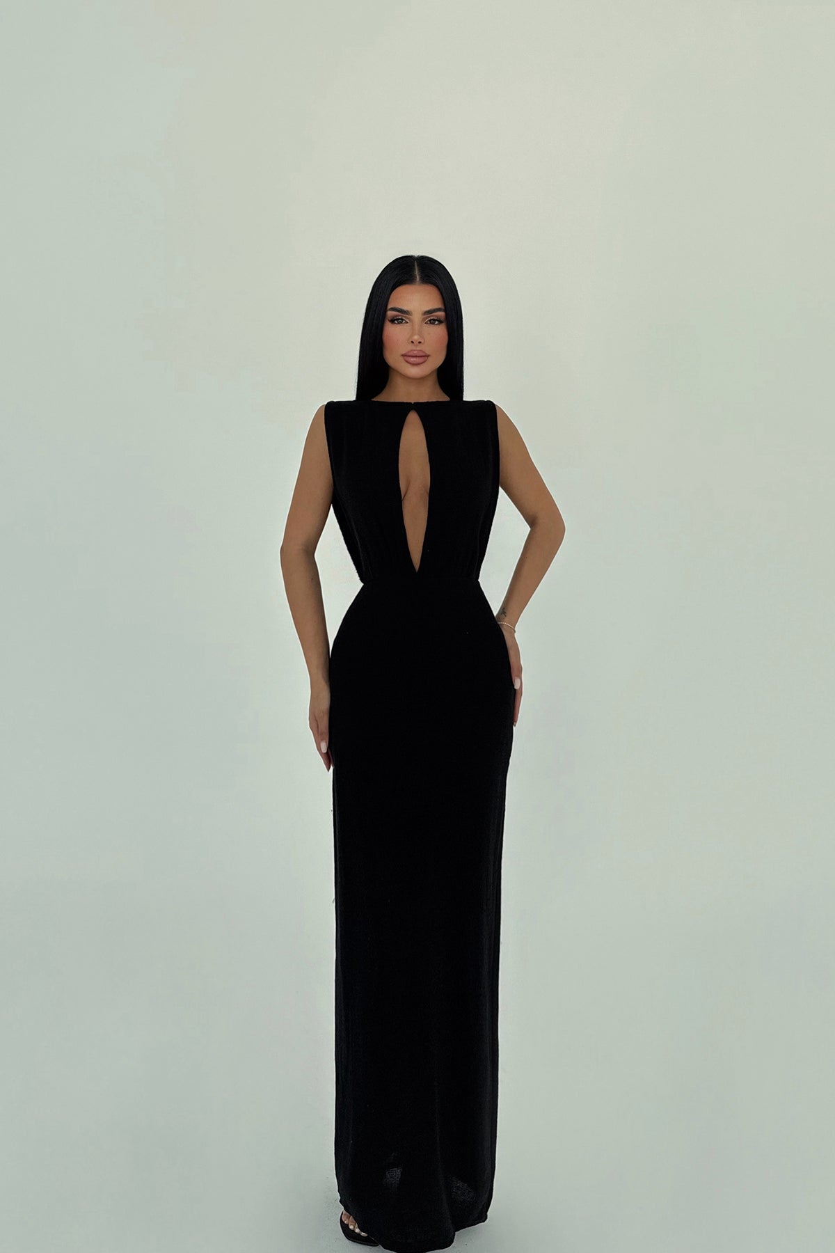 Siyah Himari Elbise ATE-1648