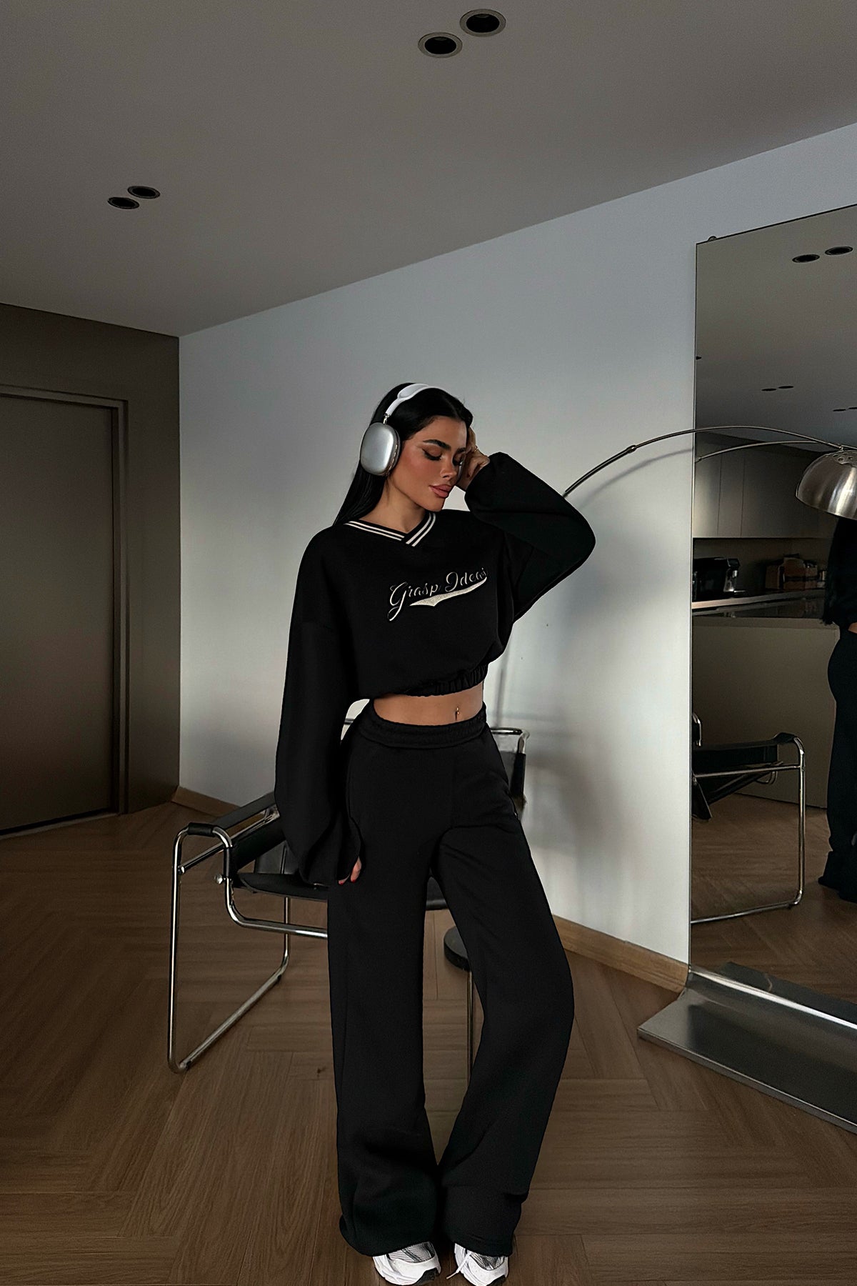 Siyah Giaspy Eşofman Takımı ATE-4291